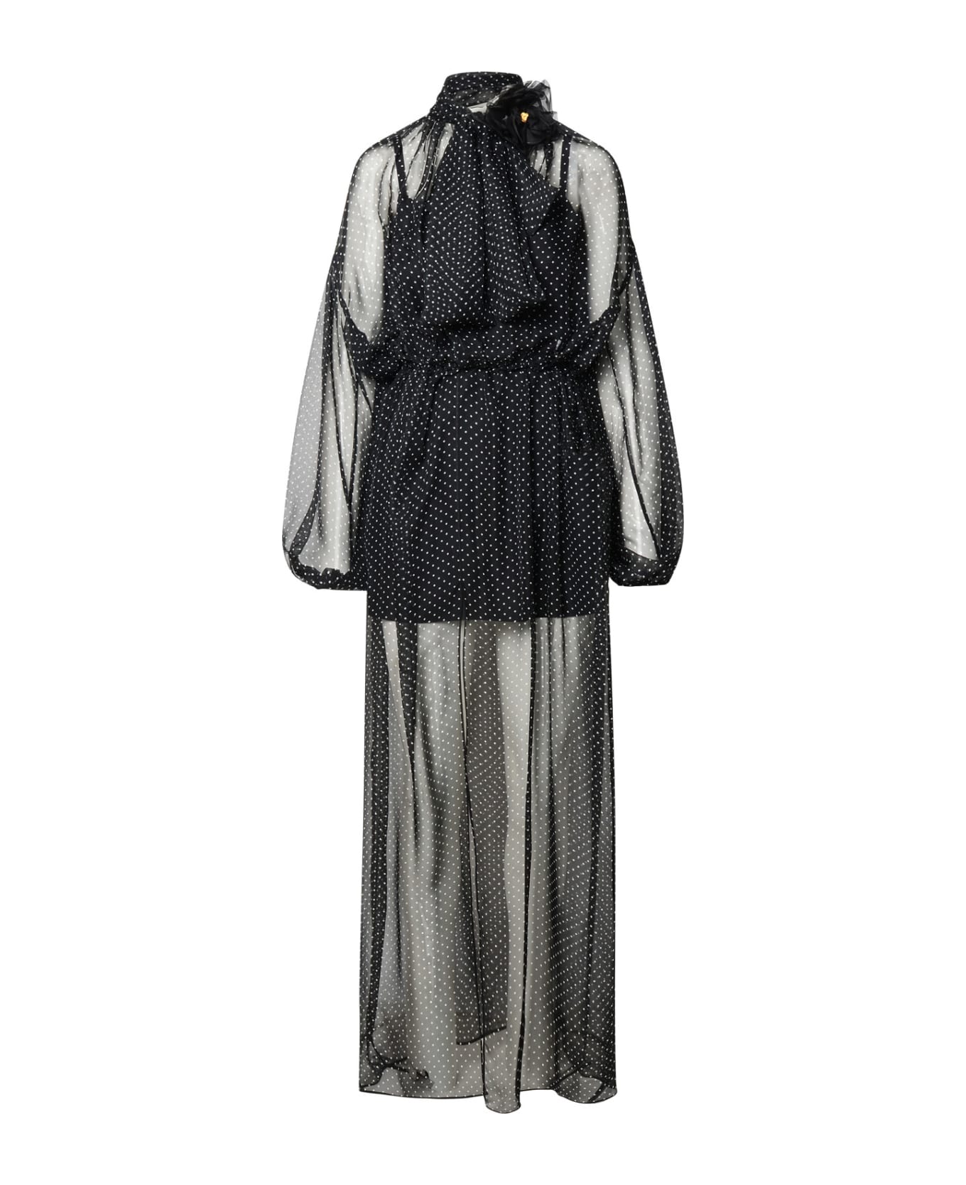 Dolce & Gabbana Black Silk Dress - Black ワンピース＆ドレス