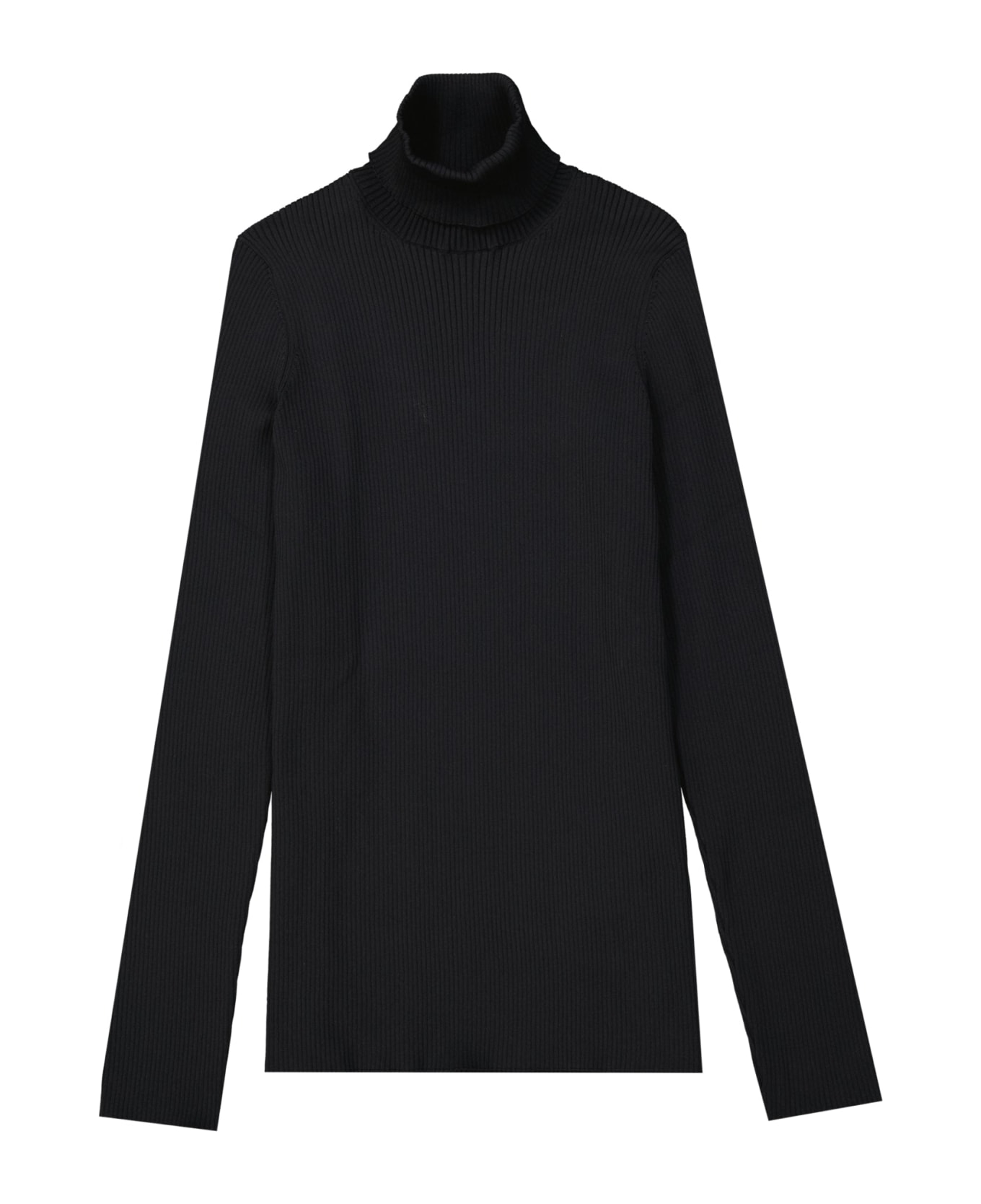 Balenciaga Long Sleeve Turtleneck Knit - Black