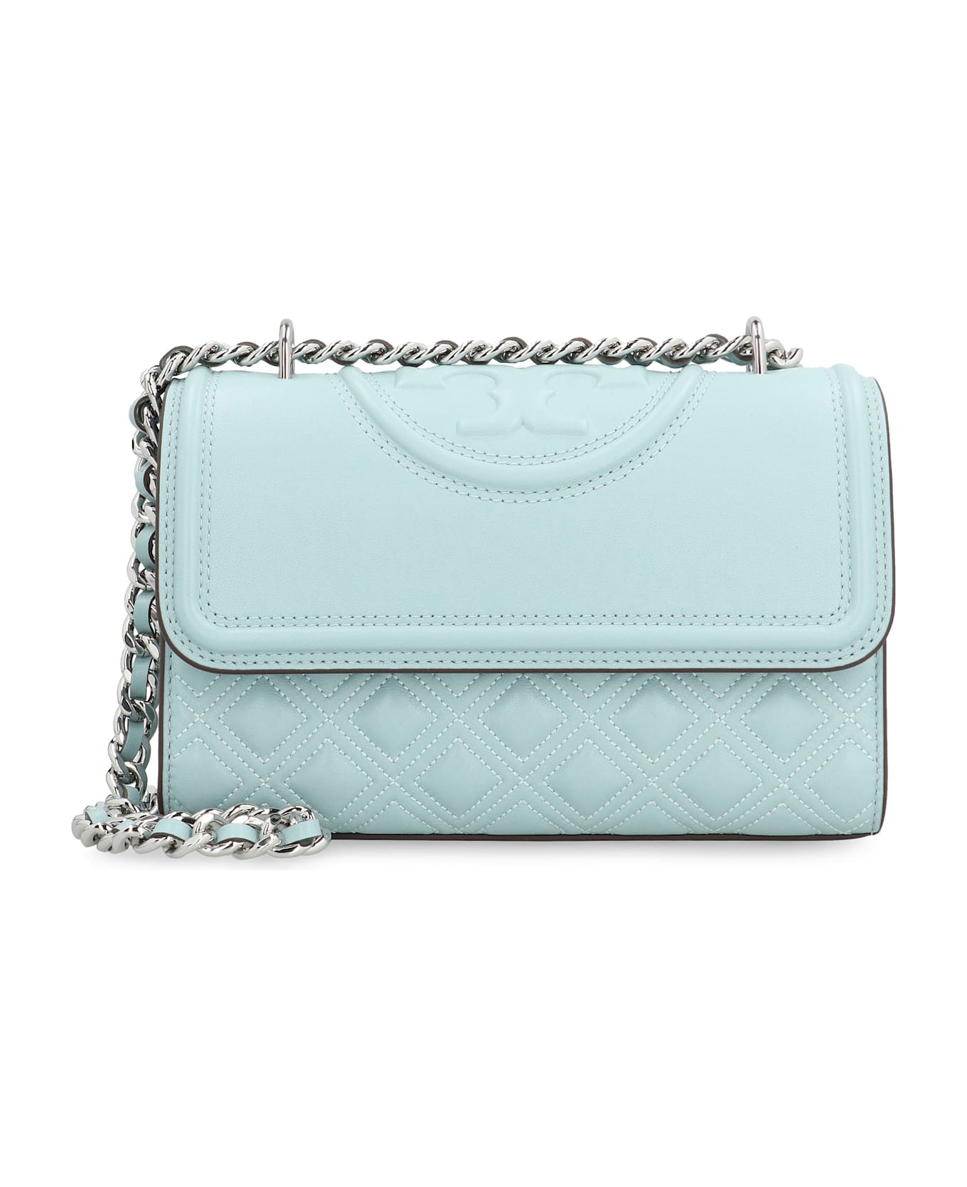 Tory Burch Fleming Small Shoulder Bag - Light Blue