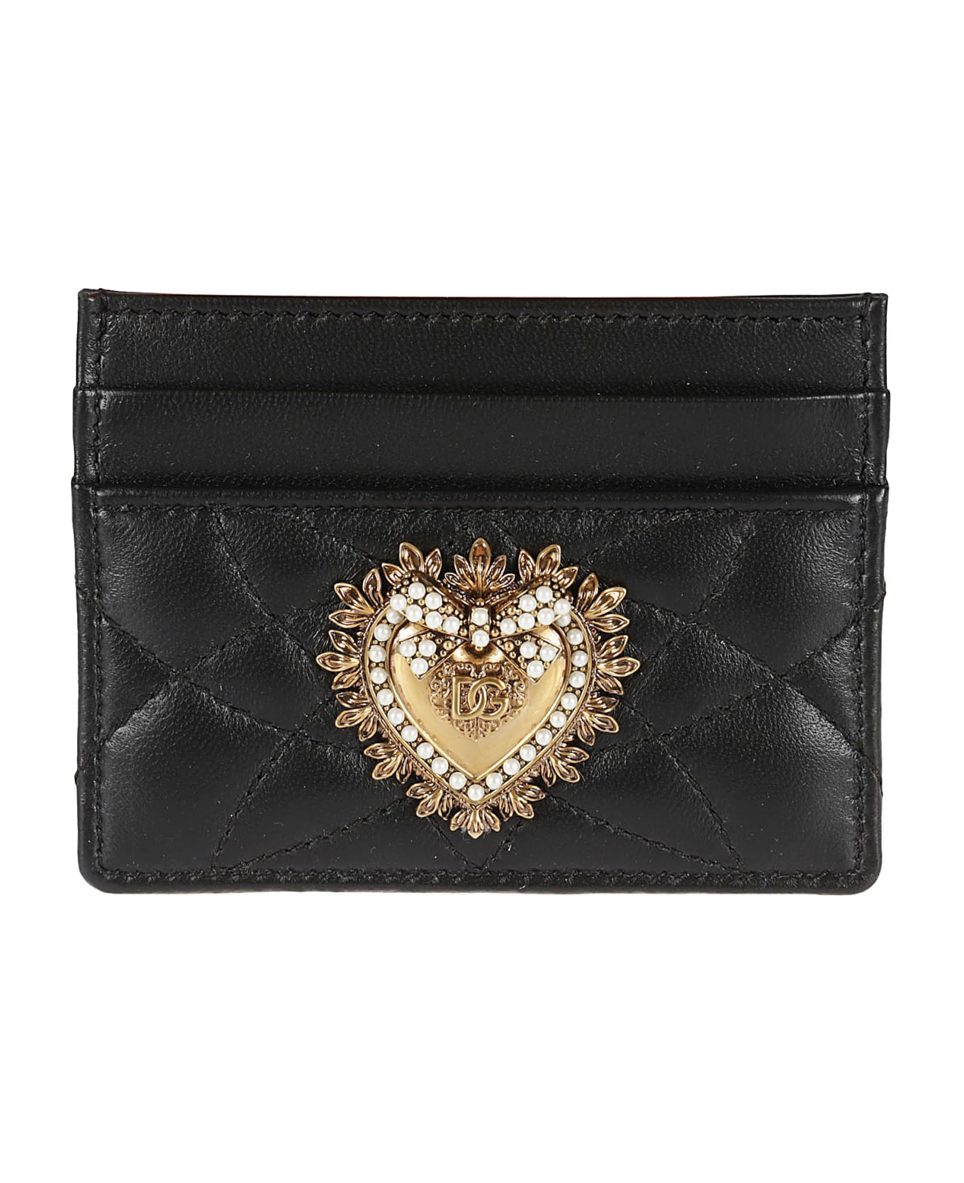 Dolce & Gabbana Heart Card Case - Black