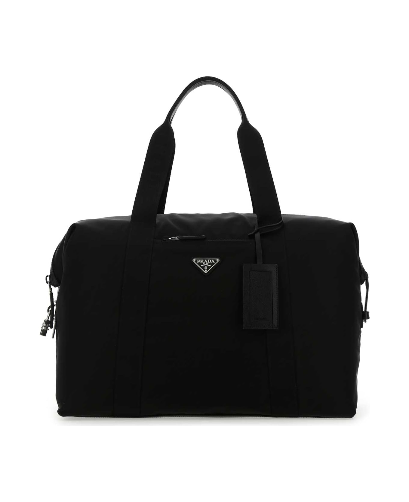 Prada Black Nylon Travel Bag - NERO