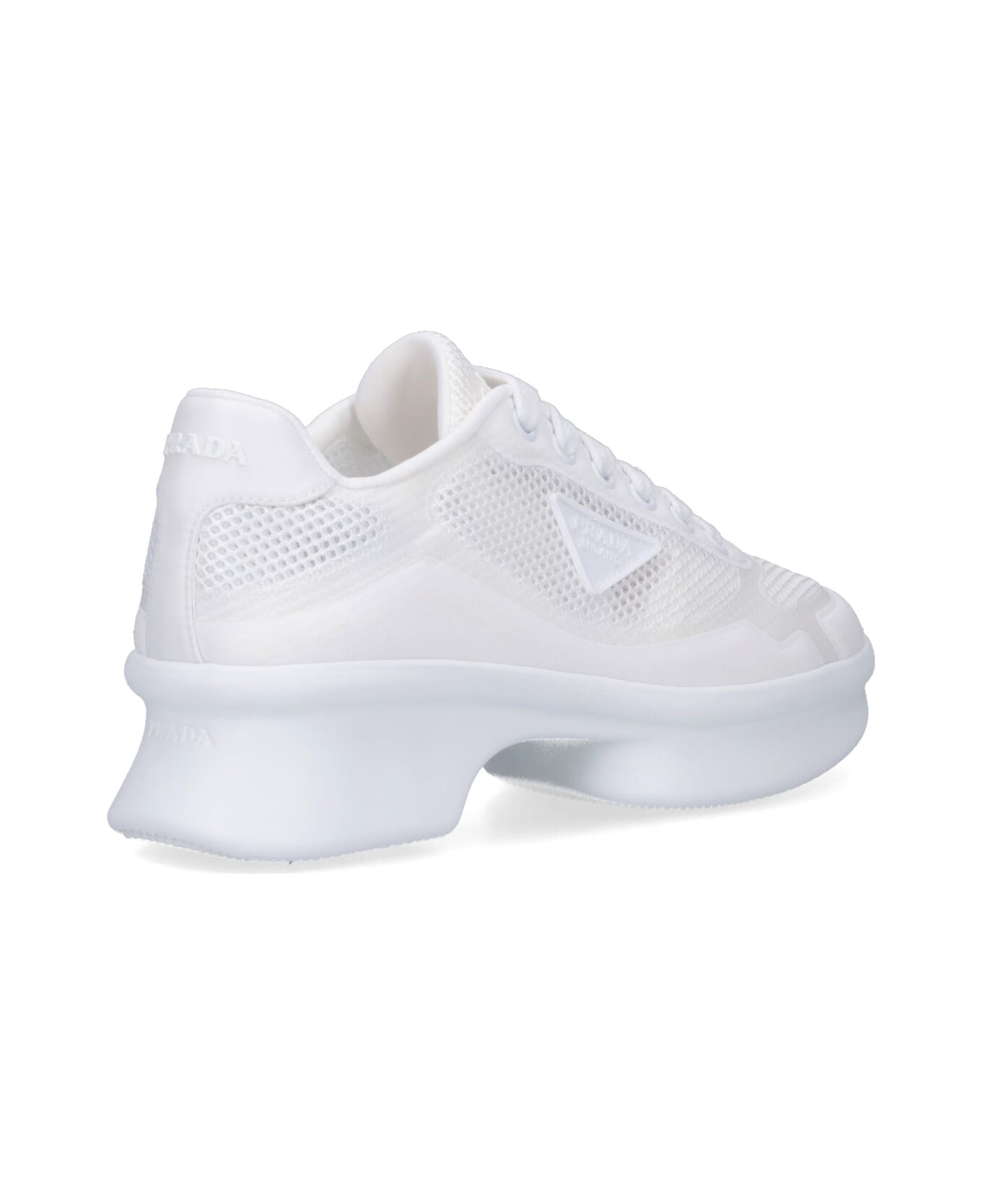 Prada Logo Sneakers - White