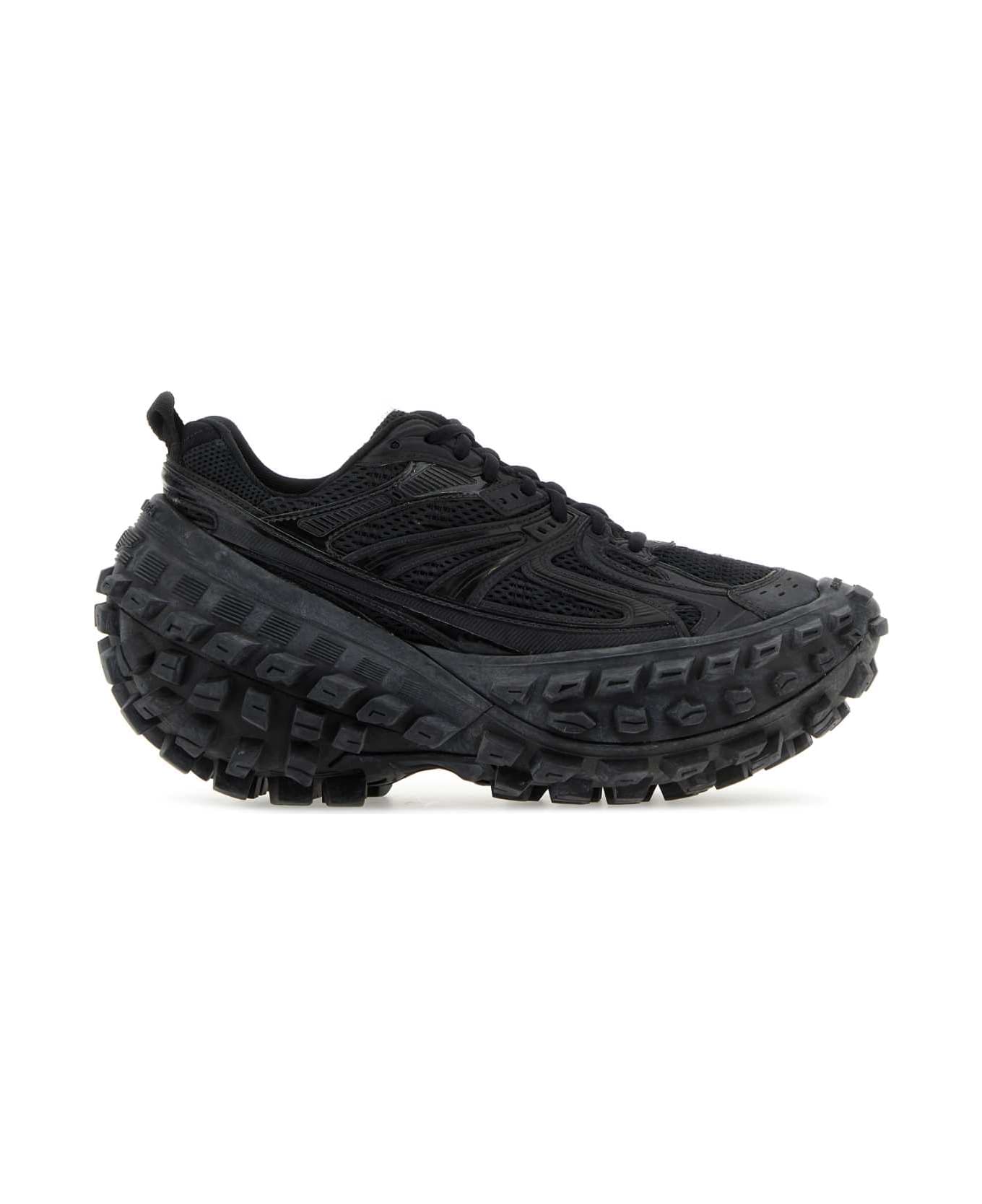 Balenciaga Black Nylon And Mesh Bouncer Sneakers - 1000
