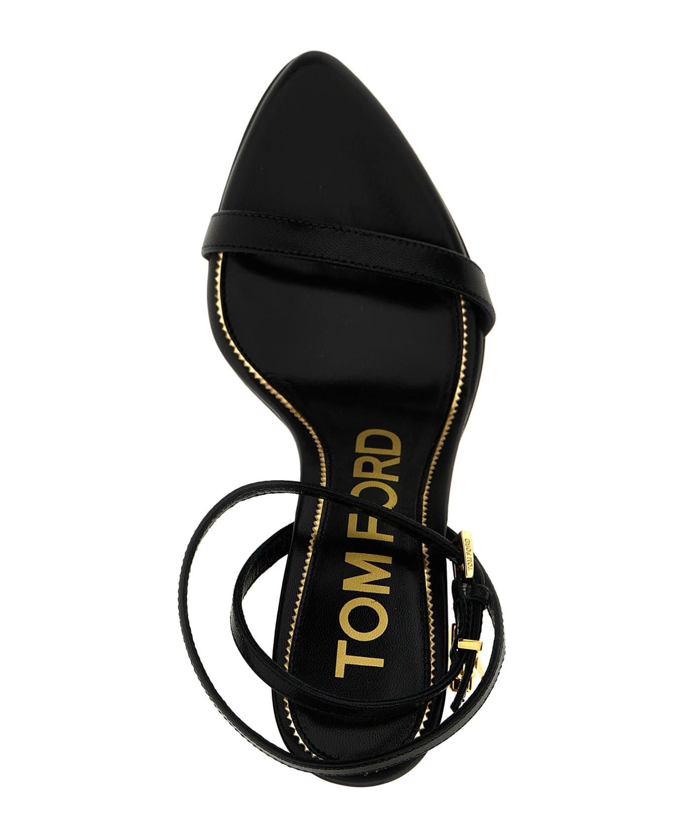 Tom Ford Metal Heel Sandals - Black  