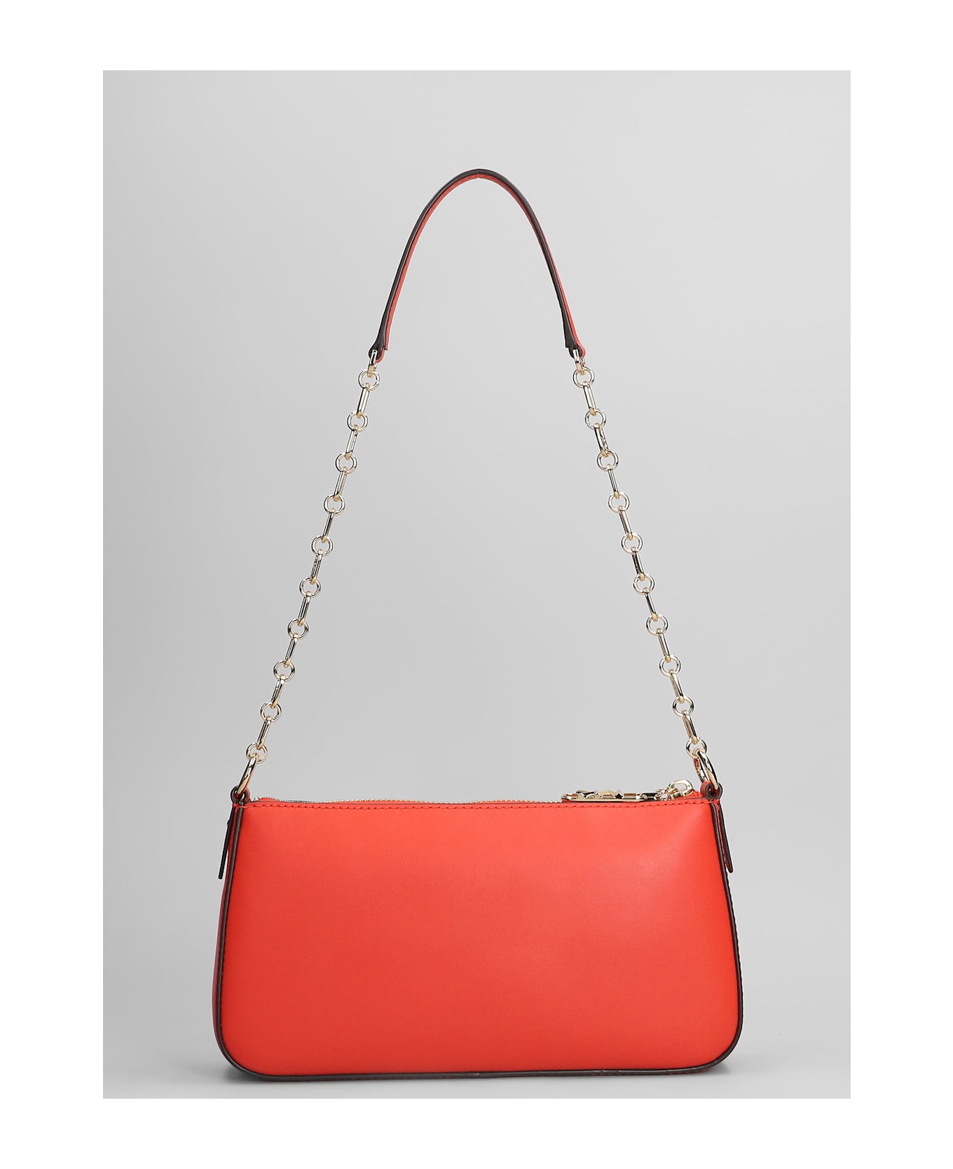 Michael Kors Empire Shoulder Bag In Red Leather - red