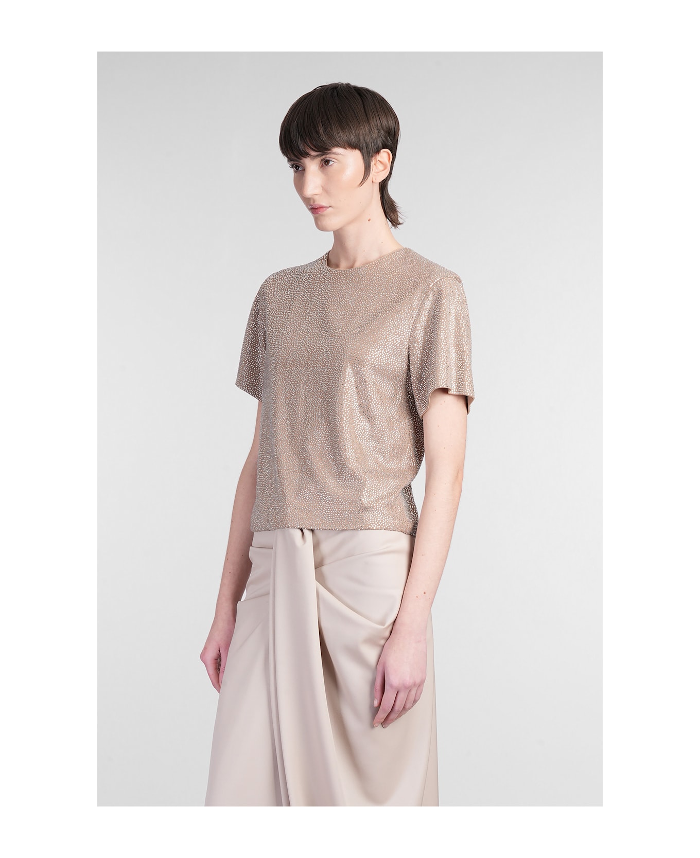 Giuseppe di Morabito T-shirt In Beige Viscose - beige