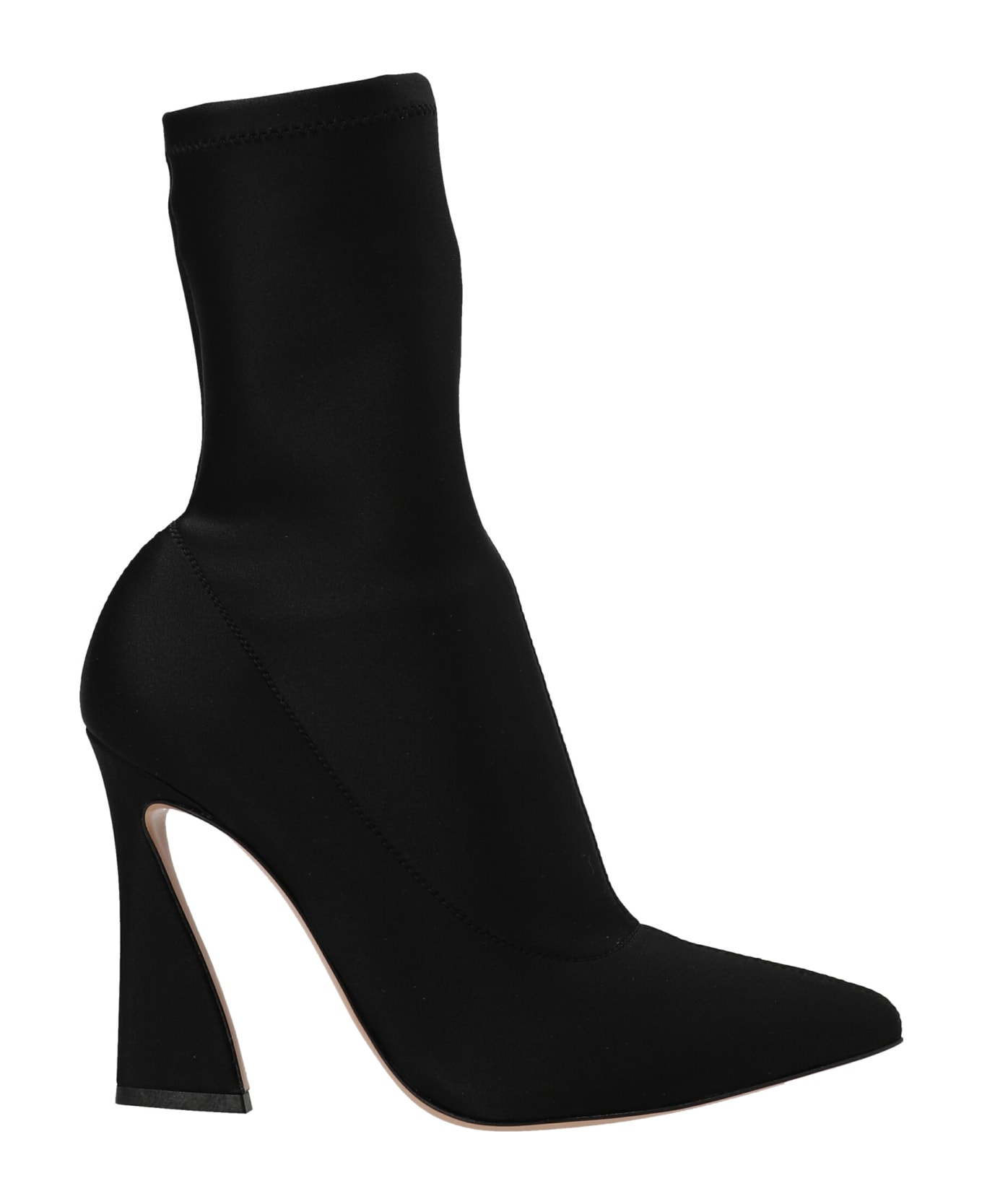 Gianvito Rossi Lycra Ankle Boots - Black  