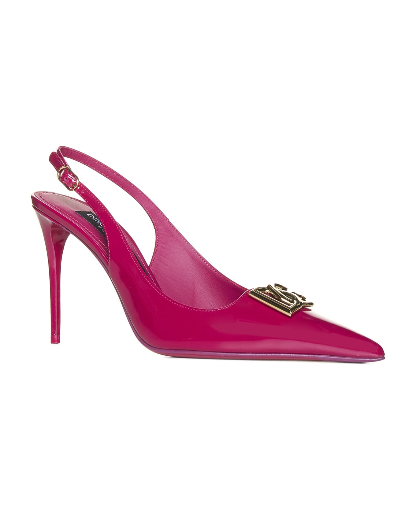 Dolce & Gabbana Leather Slingback Pumps - Pink