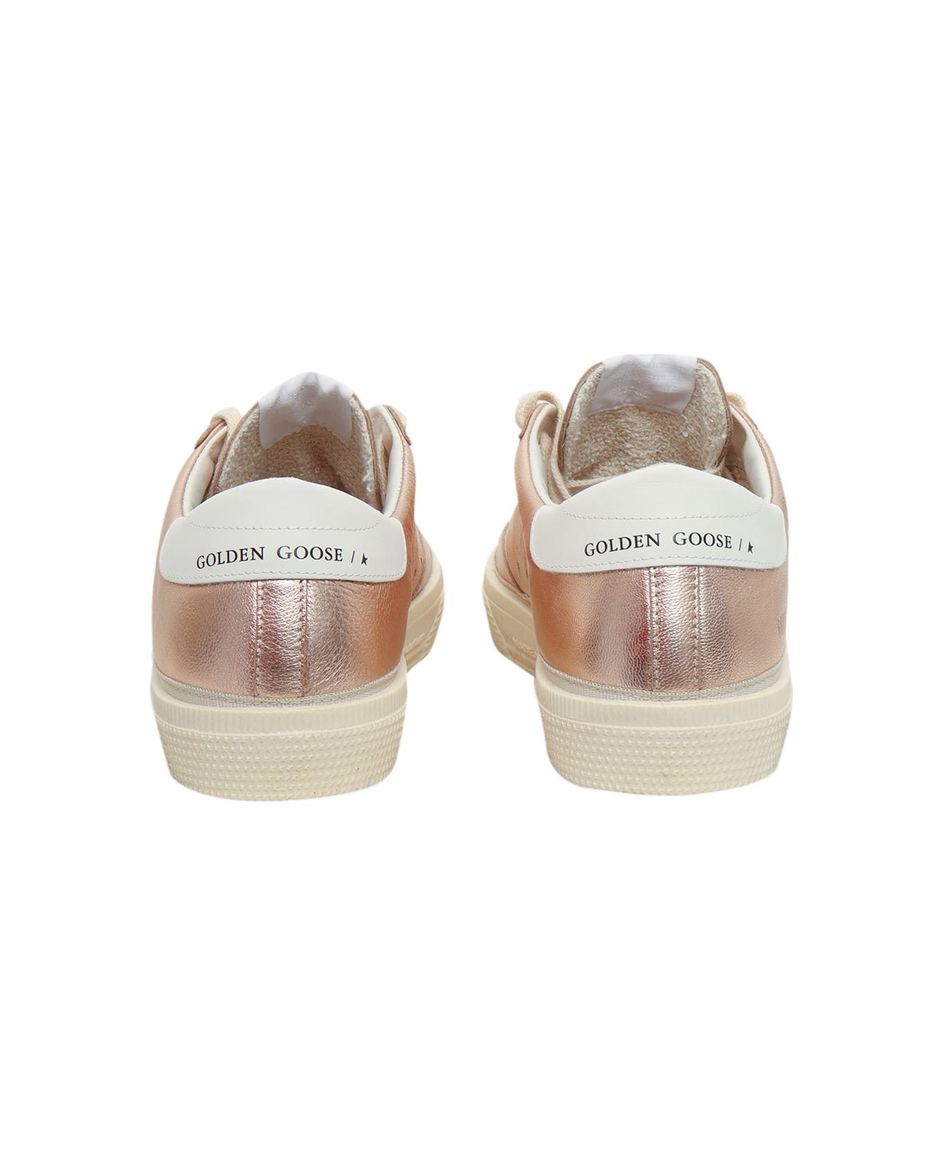 Golden Goose May Laminated Upper Leather Star And Heel - PINK