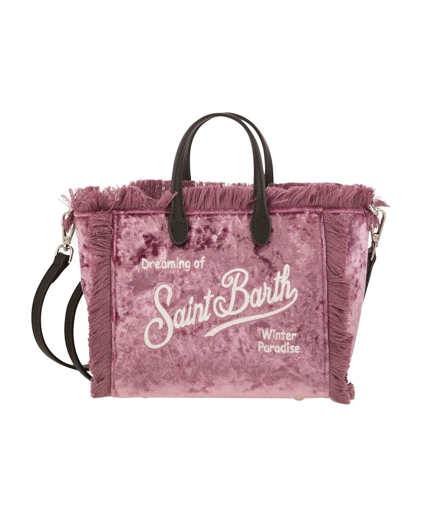 MC2 Saint Barth ドゥエ・マニチ MC2 Saint Barth Mini Vanity Bag With Bangs And Embroidered