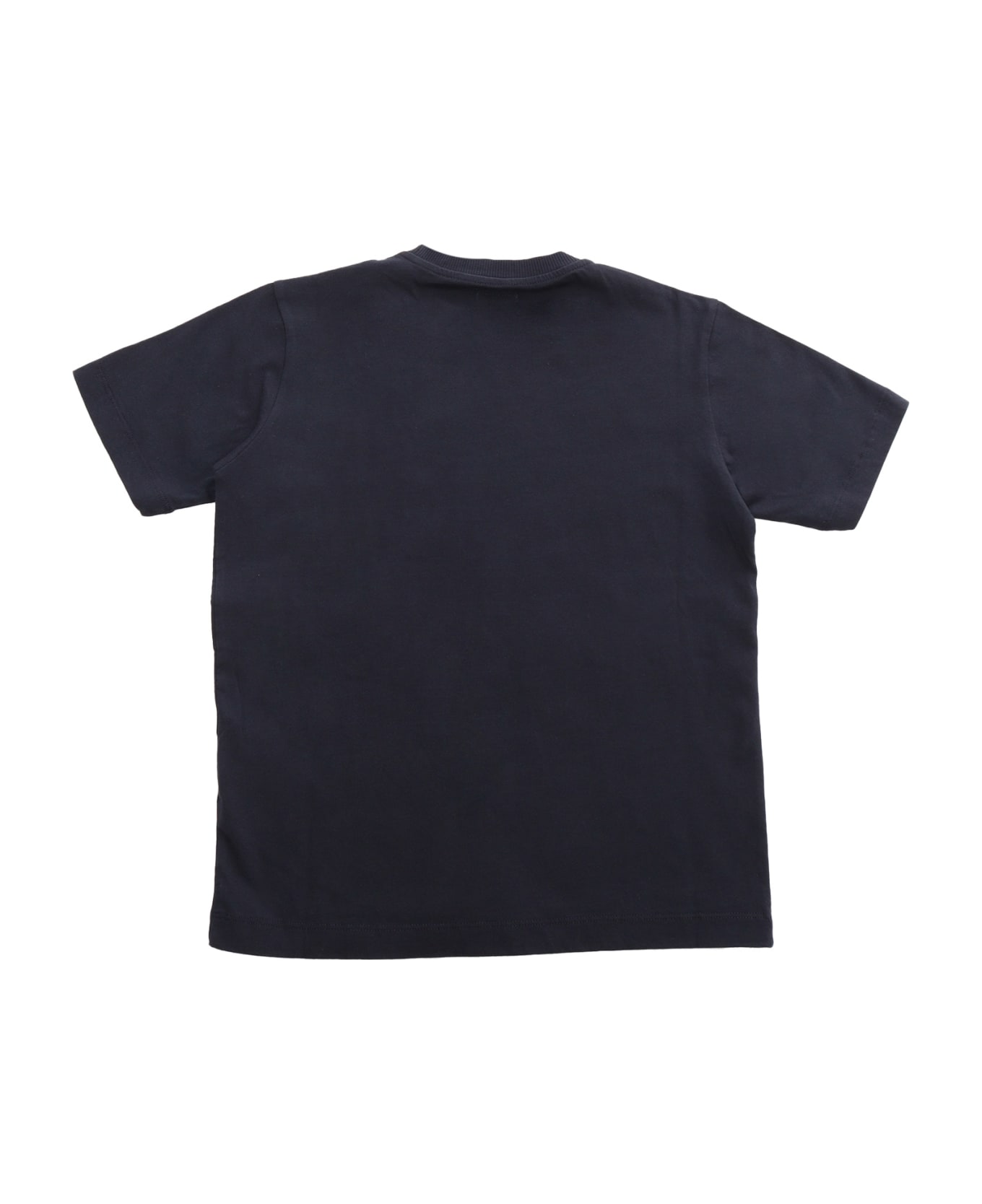C.P. Company Undersixteen Black T-shirt With Logo - BLUE