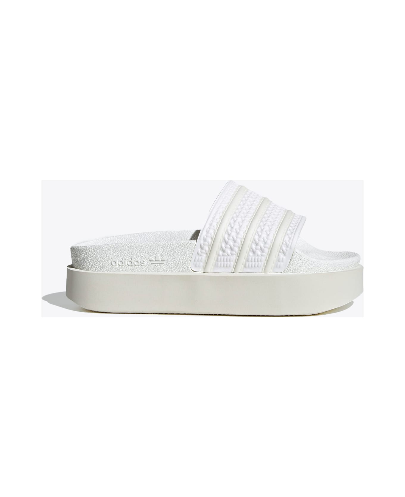 Adidas Originals Adilette Bonega White rubber slides with platform sole - Adilette bonega | italist