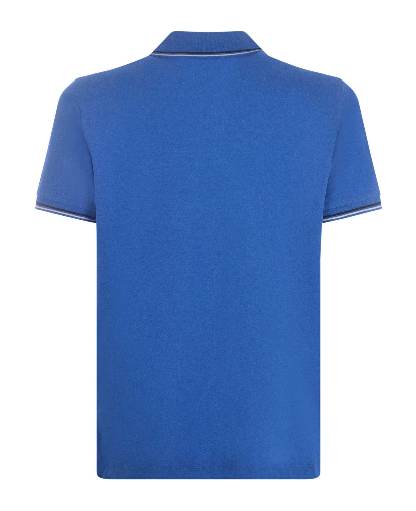 Emporio Armani Polo Shirt Emporio Armani  In Stretch Piqué - Bluette