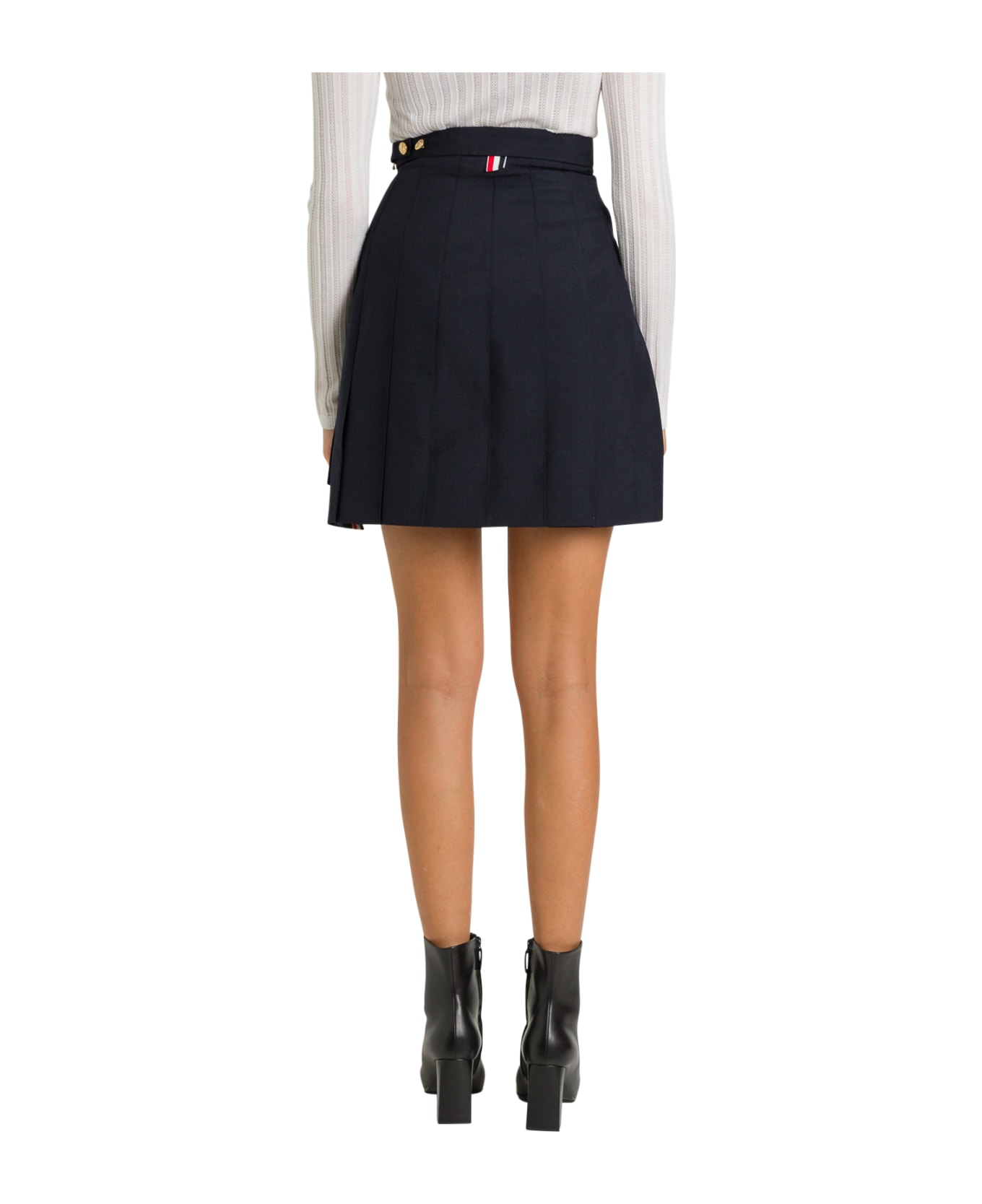 Thom Browne Super-high Waist Miniskirt - Blu