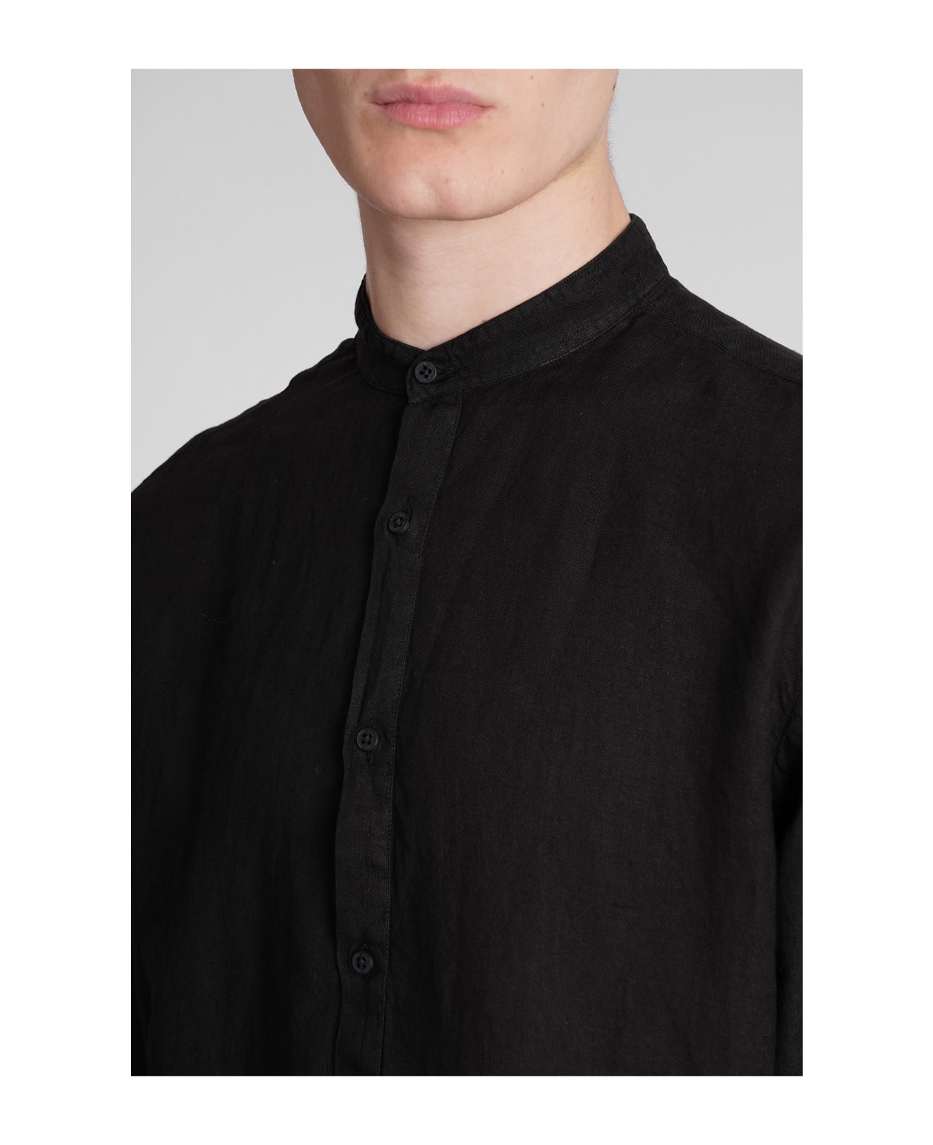 costumein Corfu Shirt In Black Slim - black