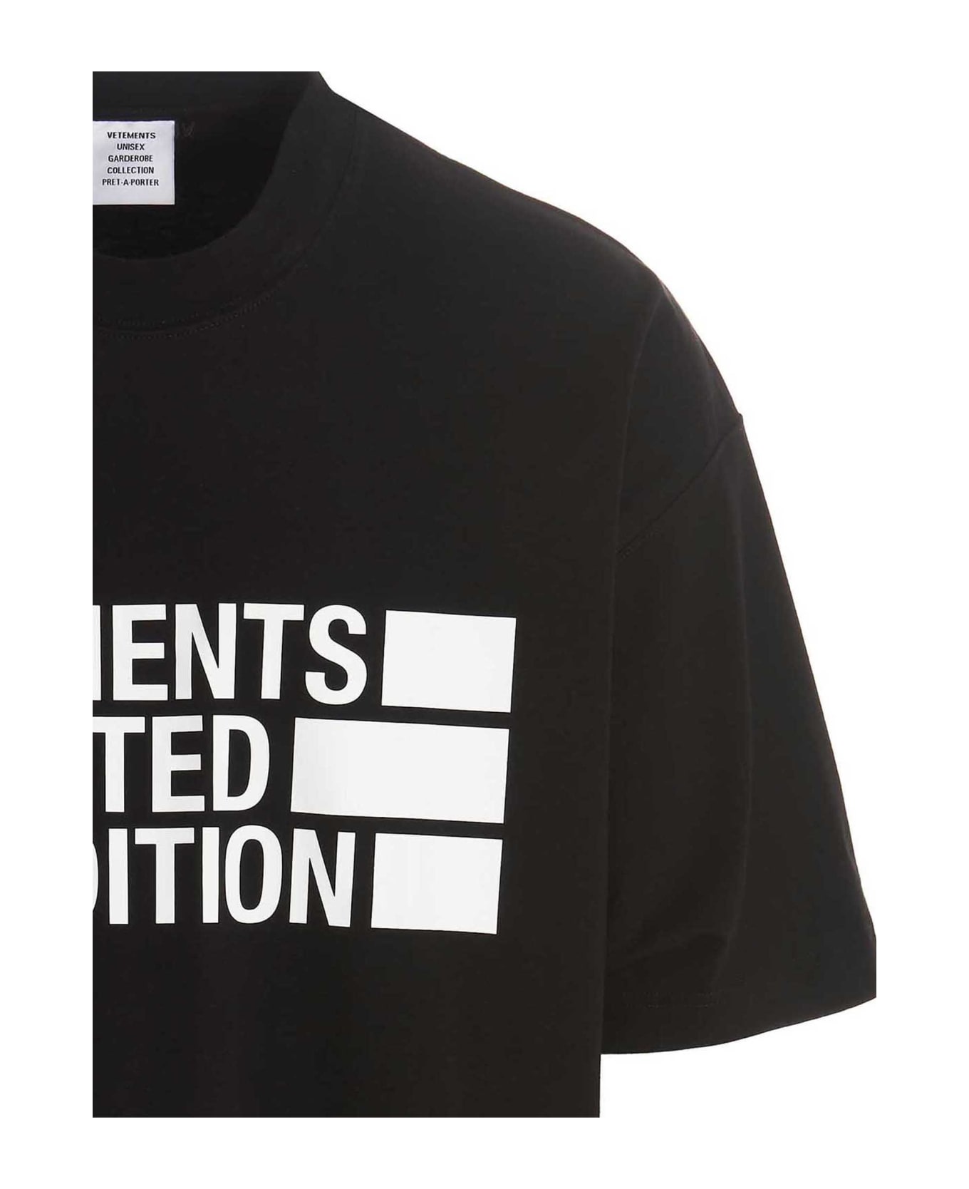 VETEMENTS T-shirt 'limited Edition' - White/Black
