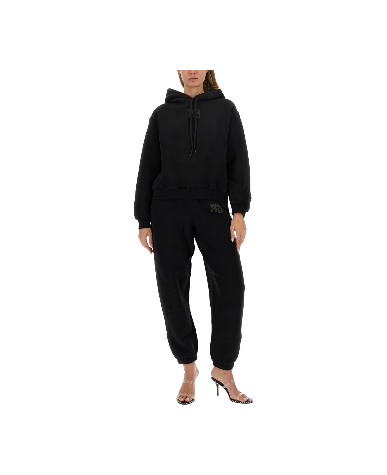 T by Alexander Wang Essential Sweatshirt - BLACK