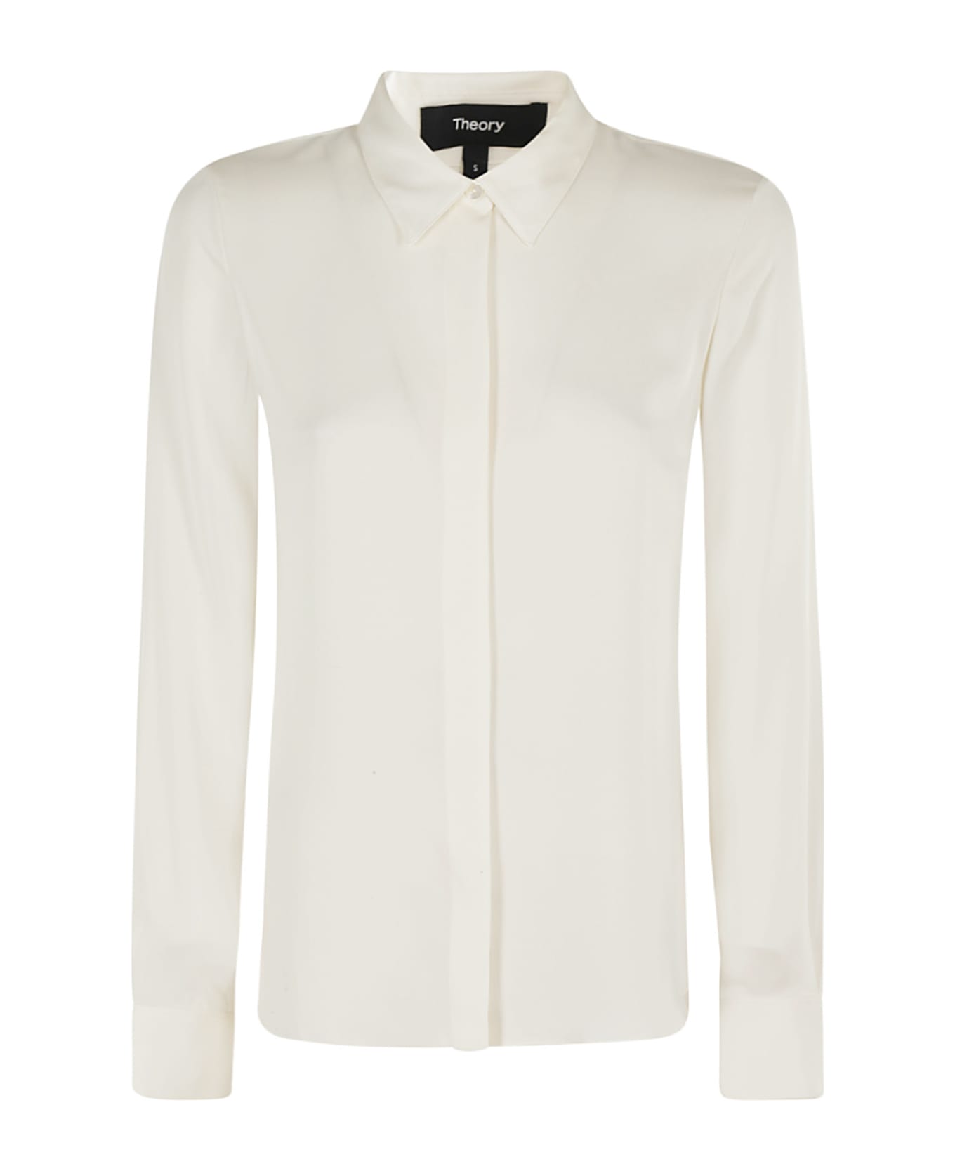 Theory Classic Fitted Shirt - Ivory