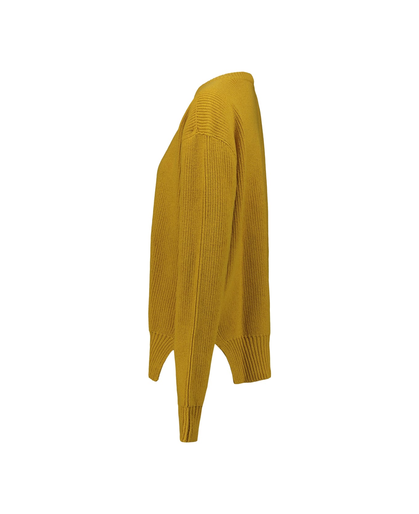 Rick Owens Fishermann Crew Neck Sweater -  Lemon