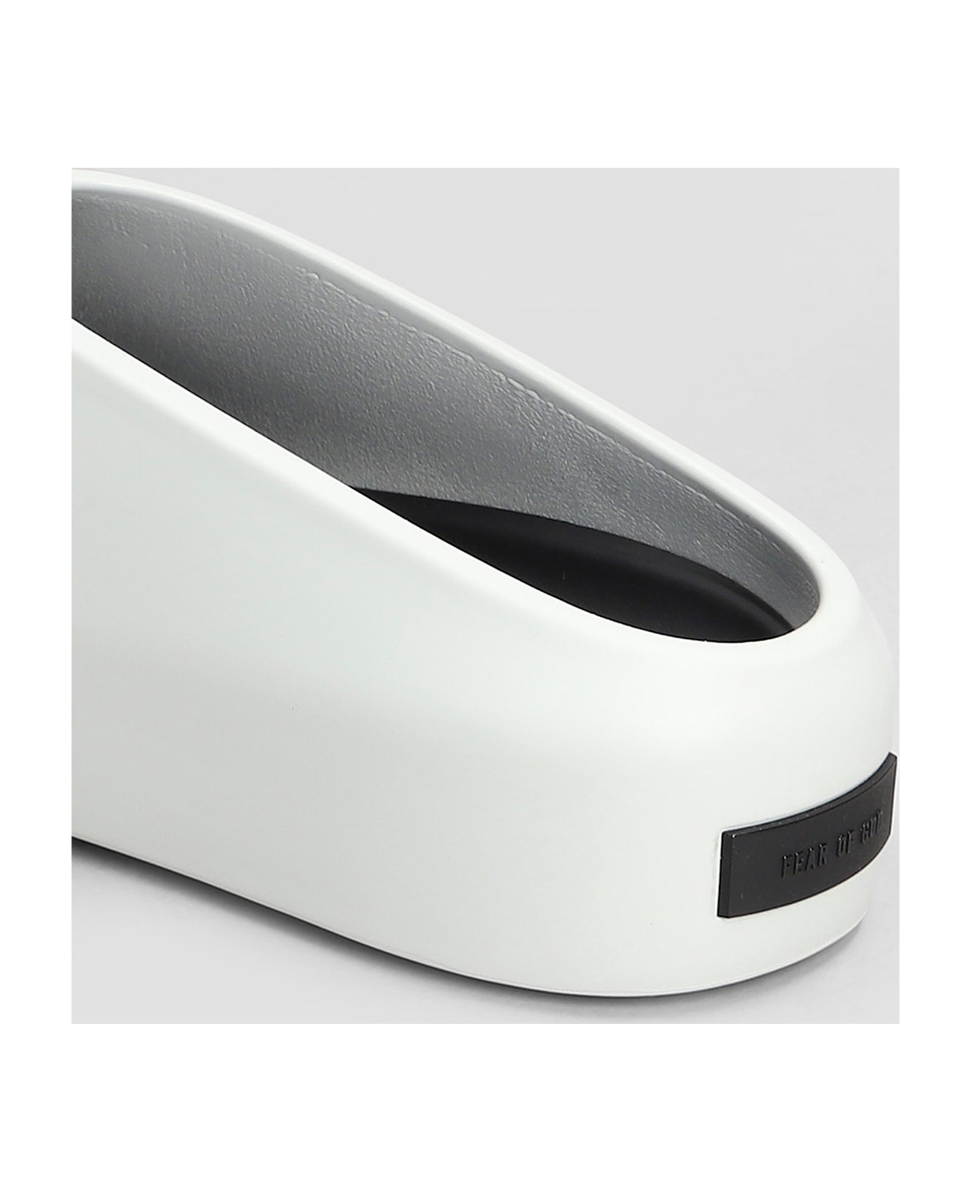 Fear of God California Slipper-mule In Grey Rubber/plasic - grey