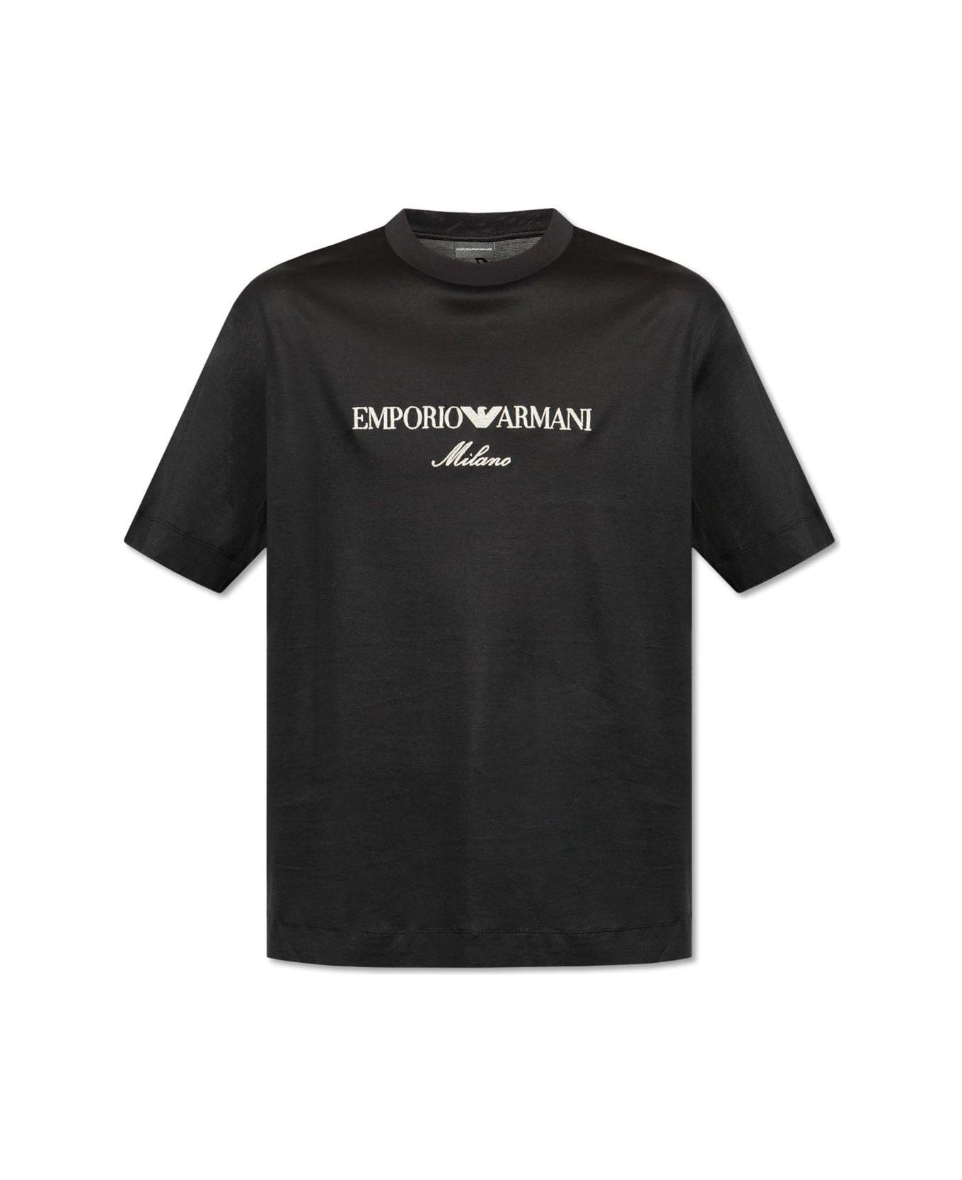 Emporio Armani T-shirt With Embroidered Logo