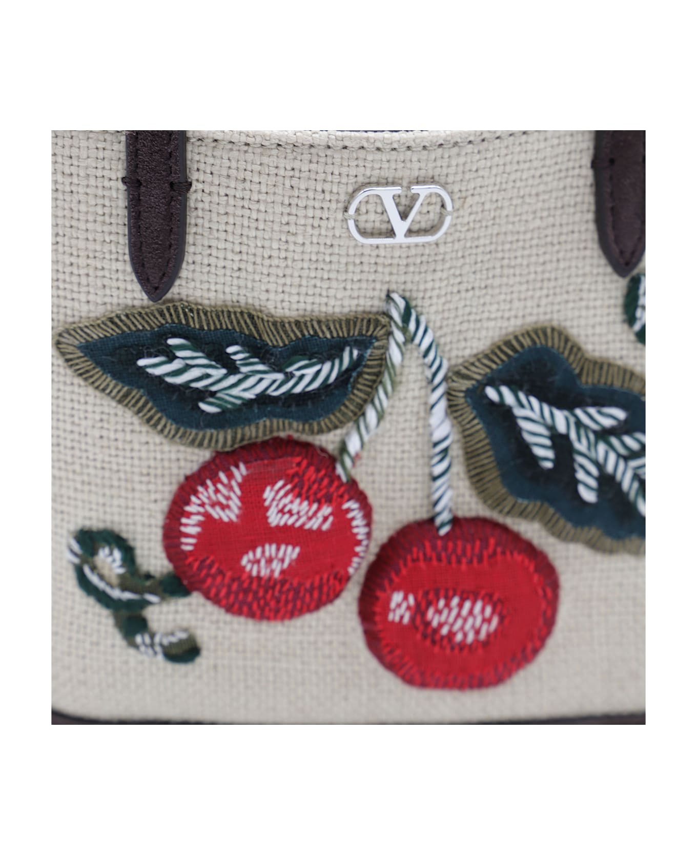 Valentino Garavani Multicolor Leather Nellcote Mini Tote - Red