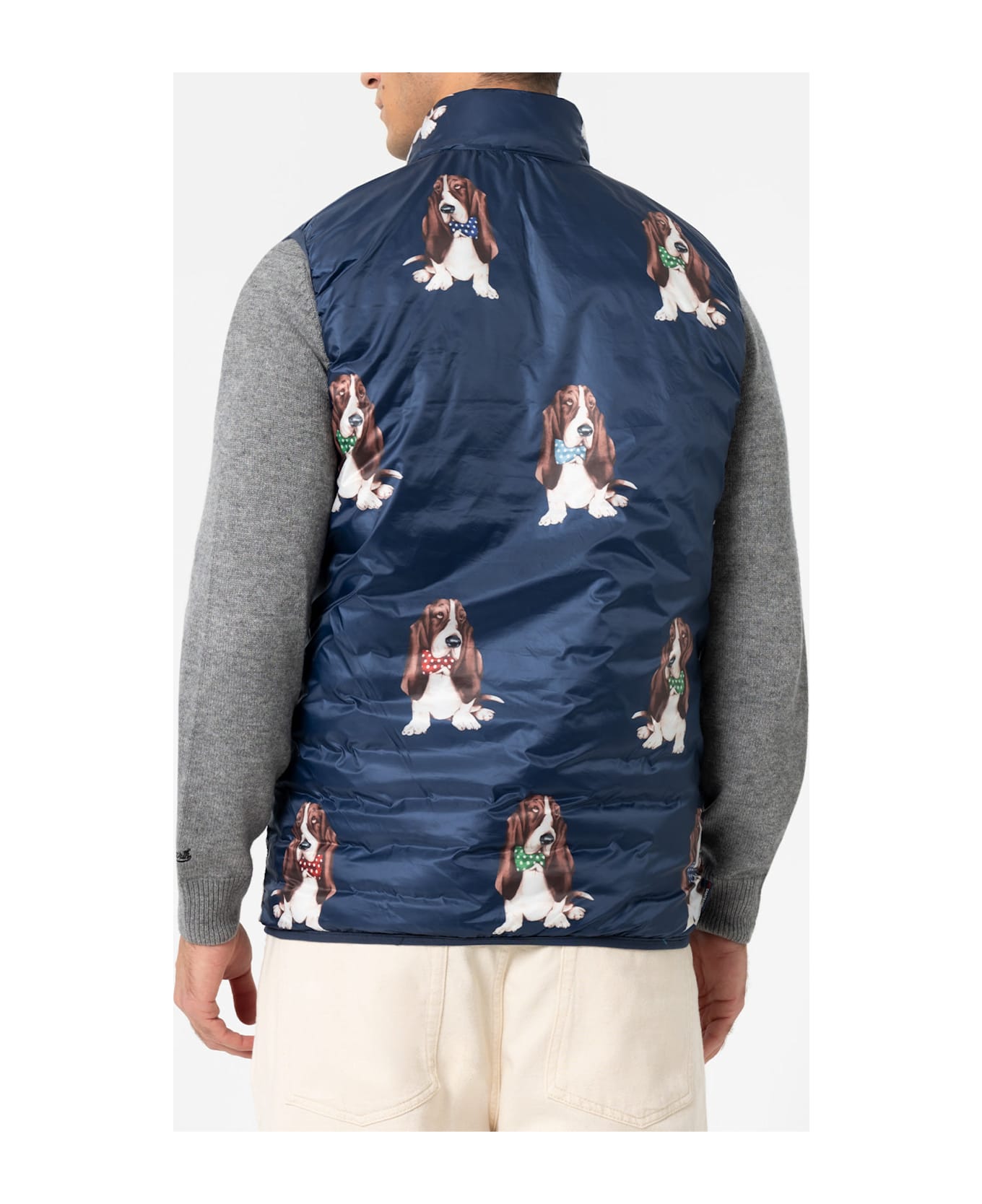 MC2 Saint Barth Man Bluette Padded Vest Aspen