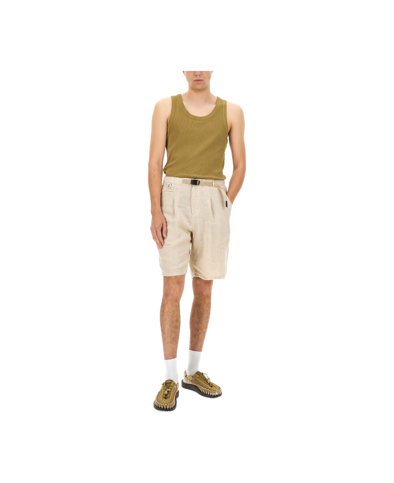 Undercover Jun Takahashi Linen Shorts - BEIGE