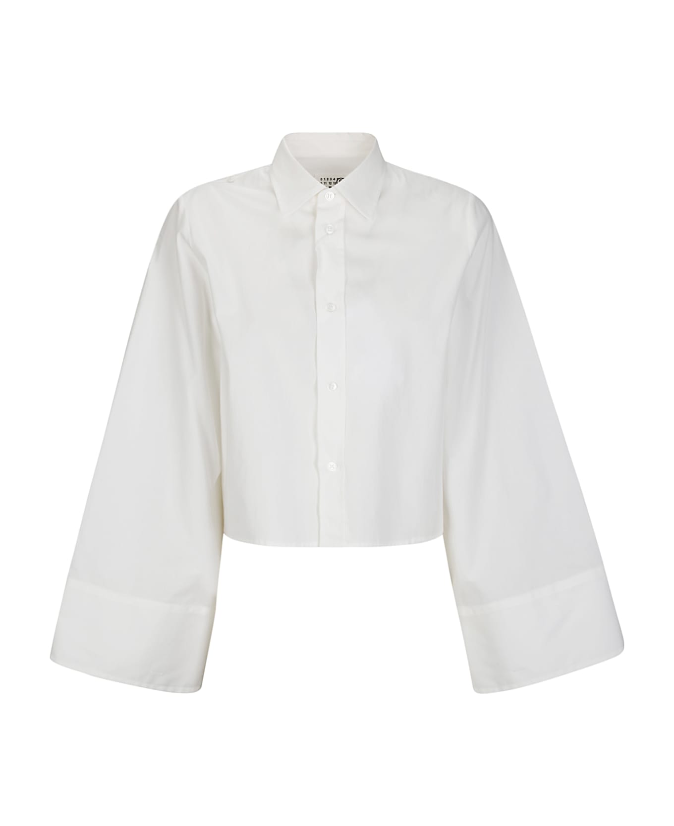 MM6 Maison Margiela White Poplin Shirt - White