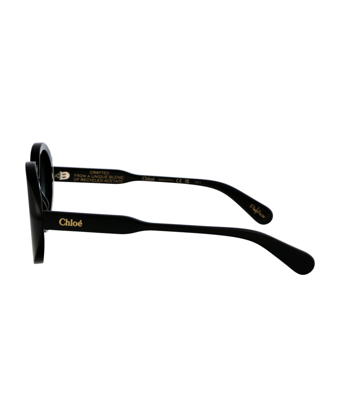 Chloé Eyewear Ch0221s Sunglasses - 001 BLACK BLACK GREY サングラス