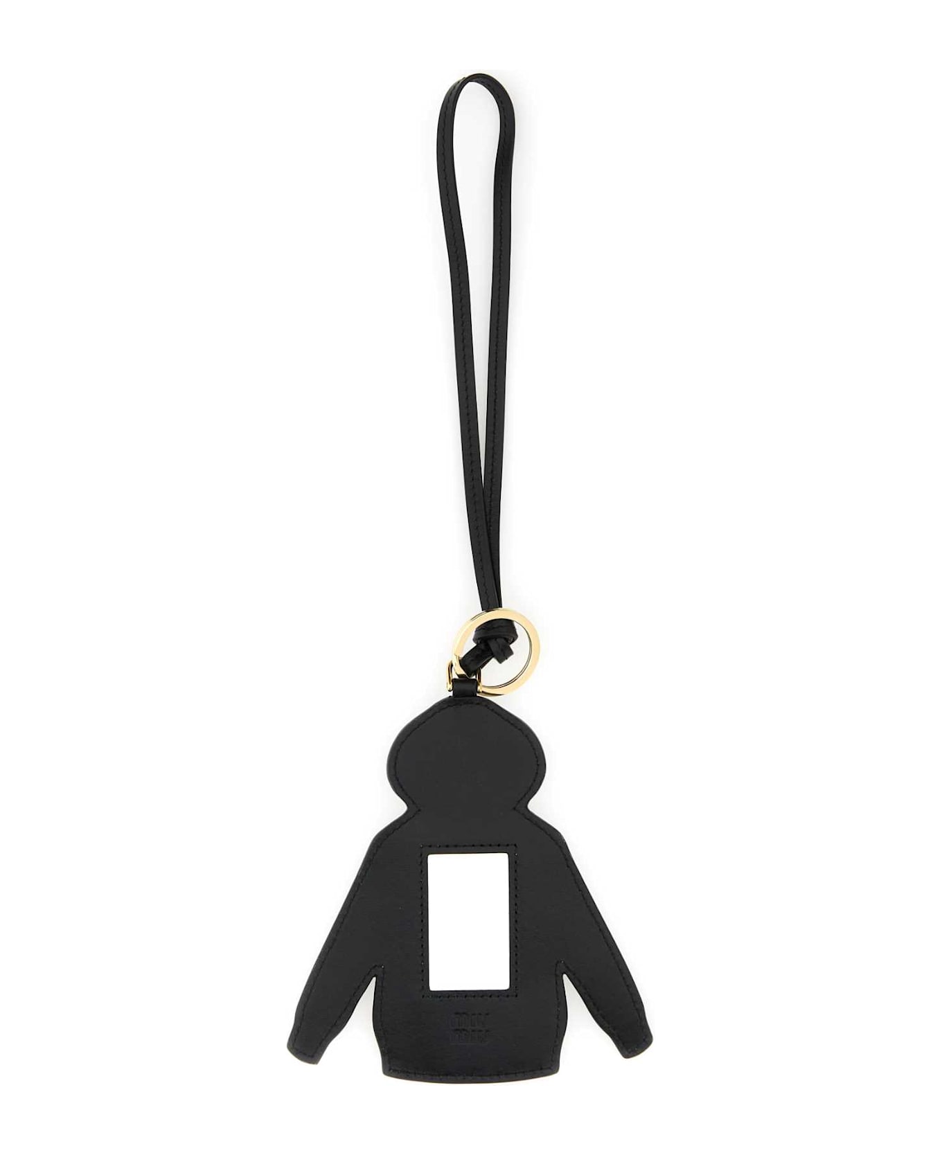 Miu Miu Grey Suede Keyring - GRIGIO