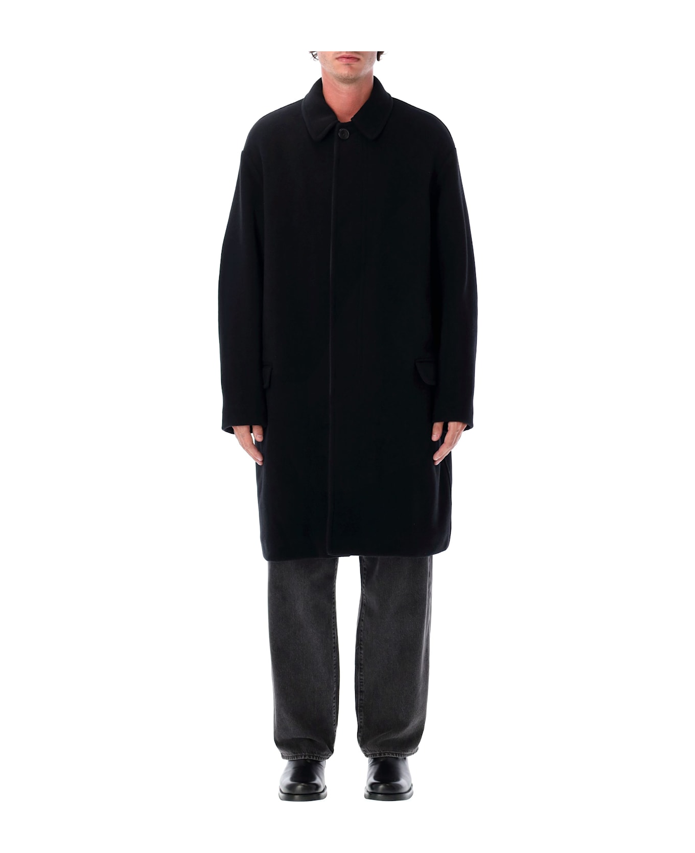 Isabel Marant Kirk Coat - BLACK