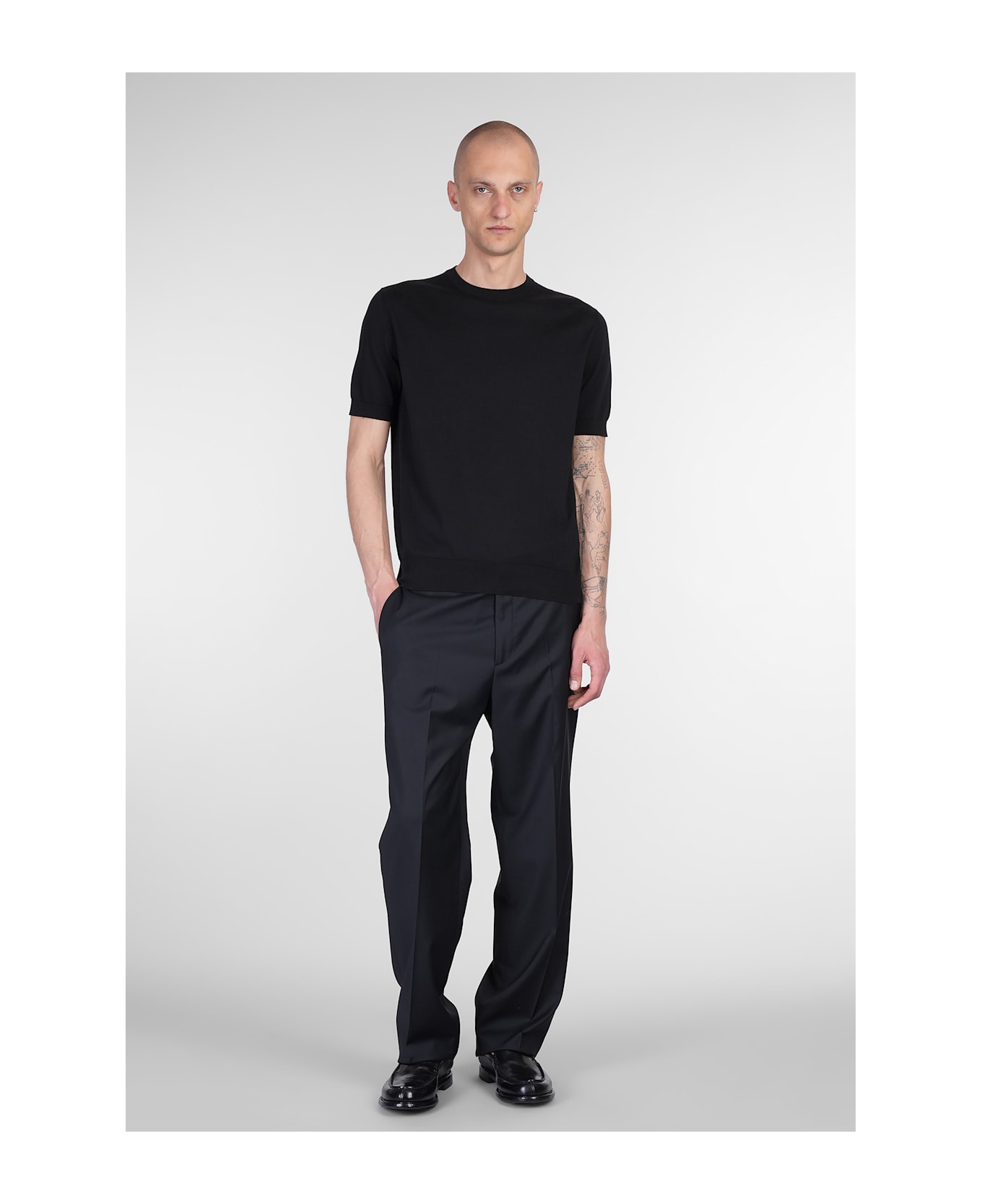 Zegna T-shirt In Black Cotton - black