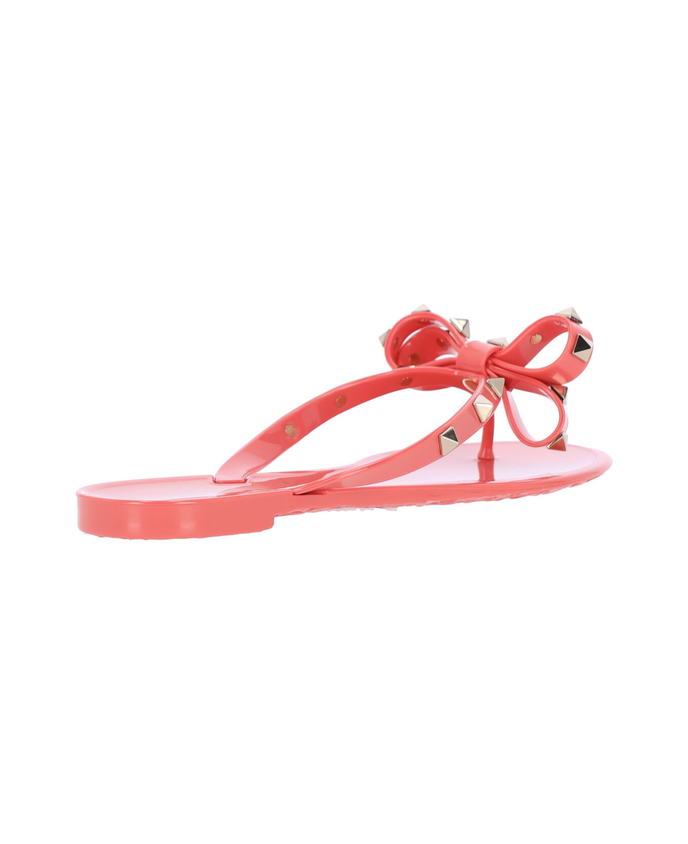 Valentino Garavani "rockstud" Flip Flops - Red サンダル