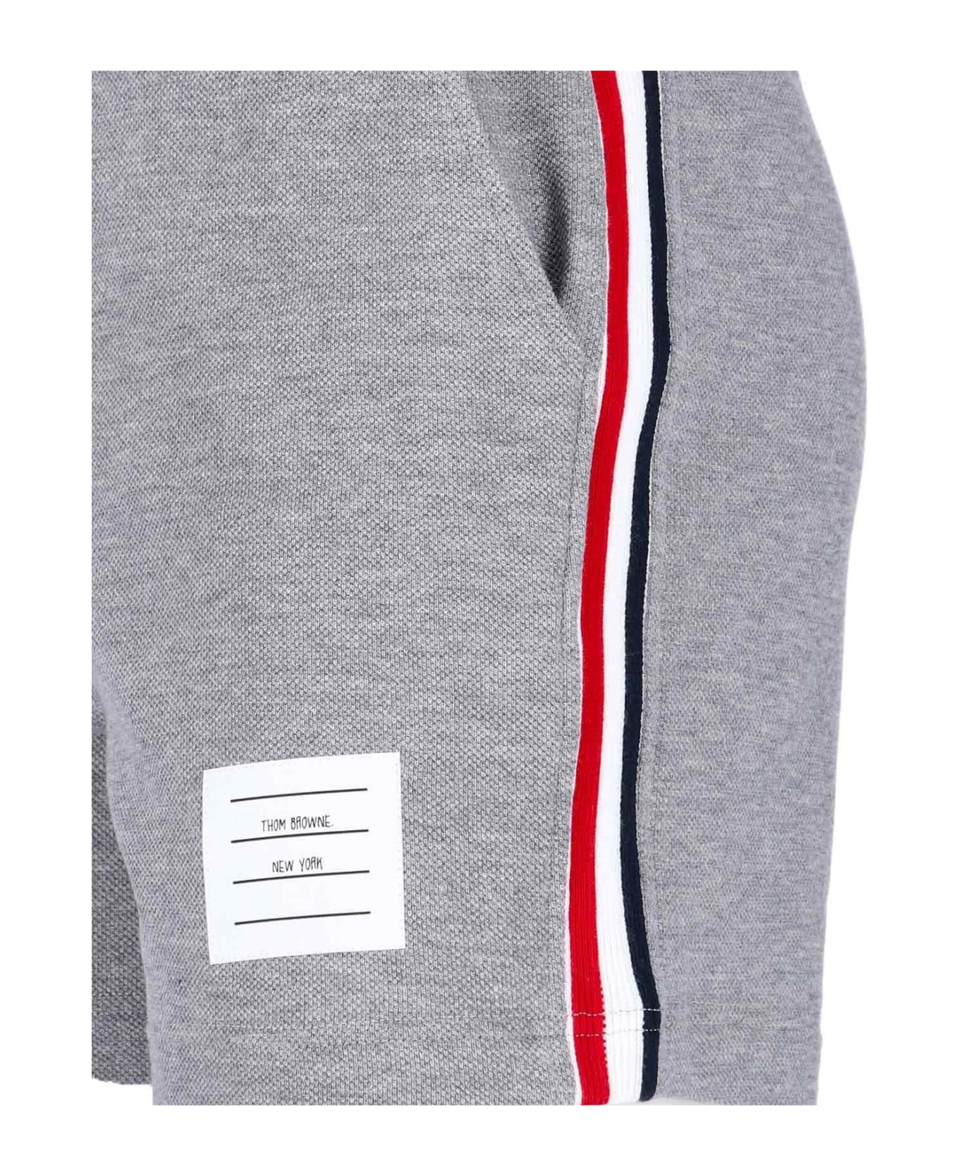 Thom Browne Logo Sport Shorts - Grey