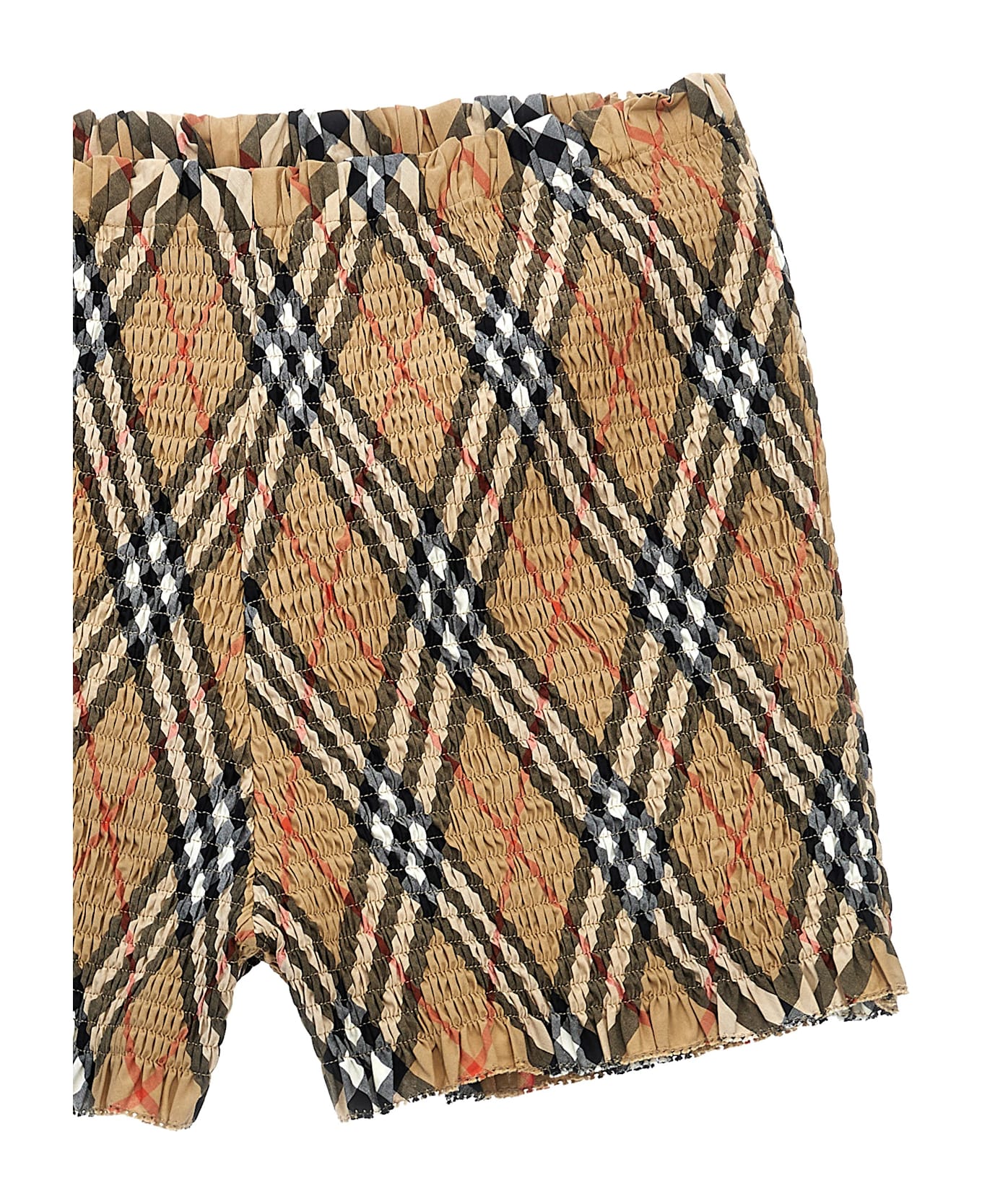 Burberry Smock Stitch Bermuda Shorts - Beige
