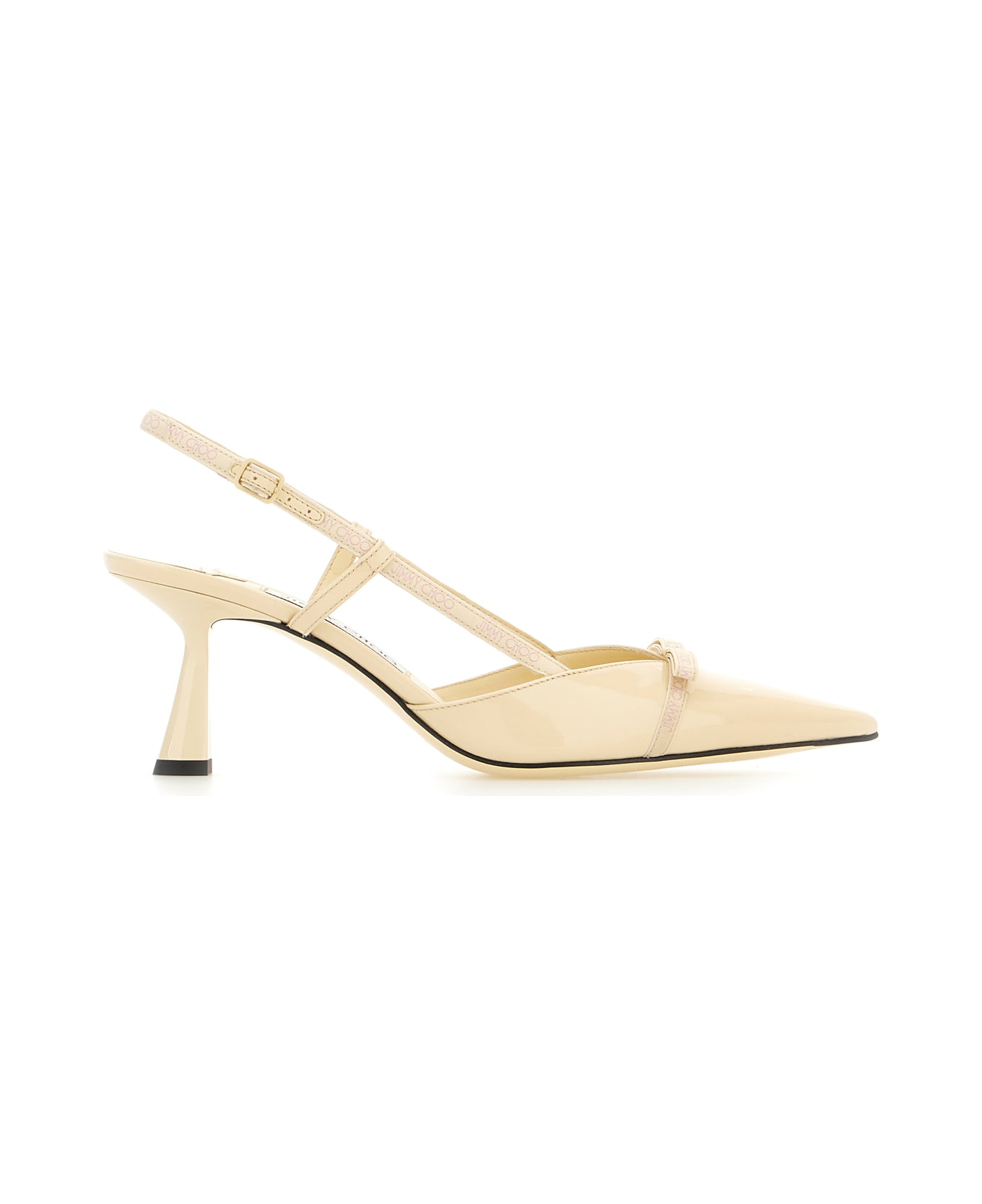 Jimmy Choo Ivory Leather Camila Pumps - COTTON CANDY