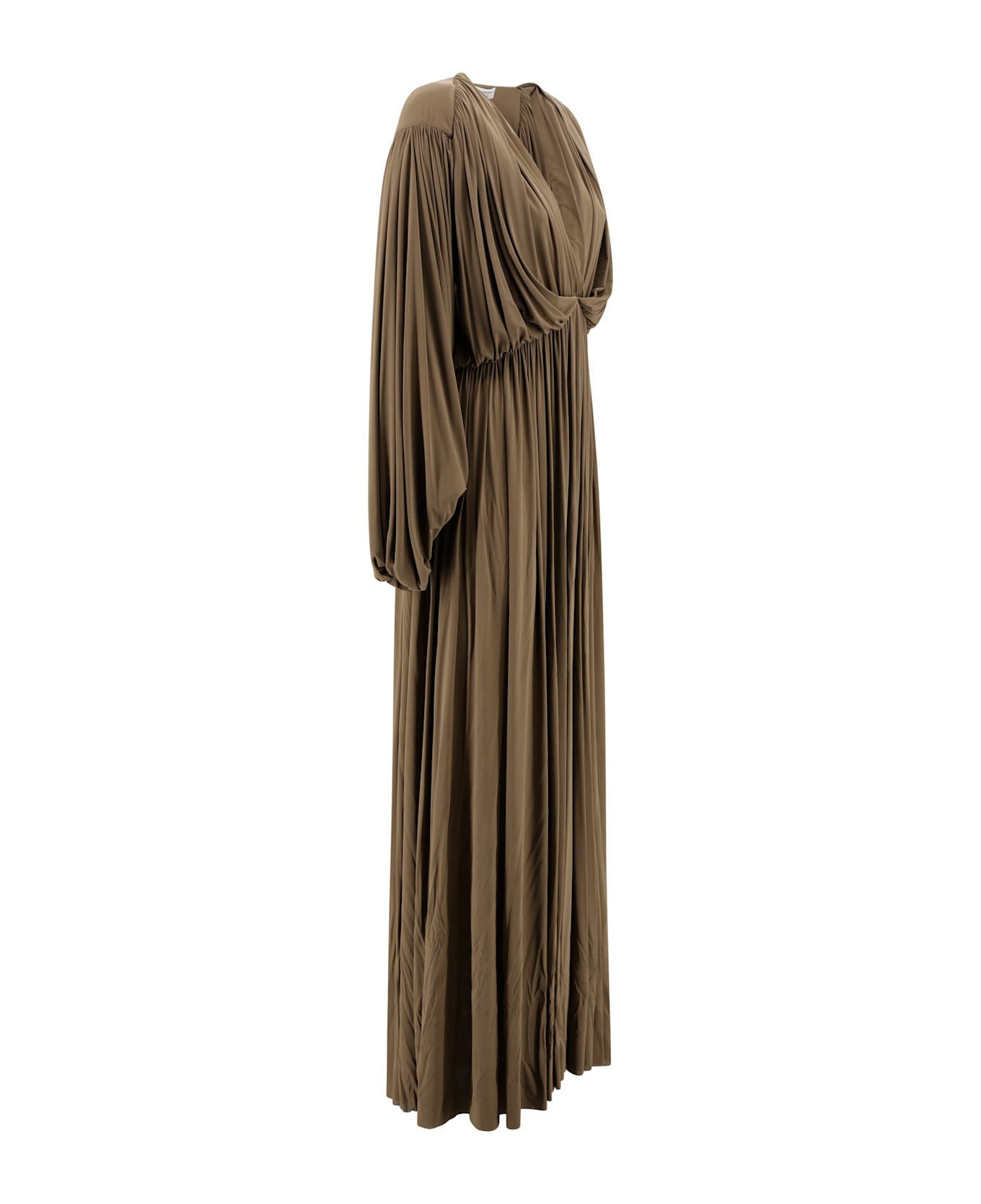 Philosophy di Lorenzo Serafini V-neck Long Dress - Brown