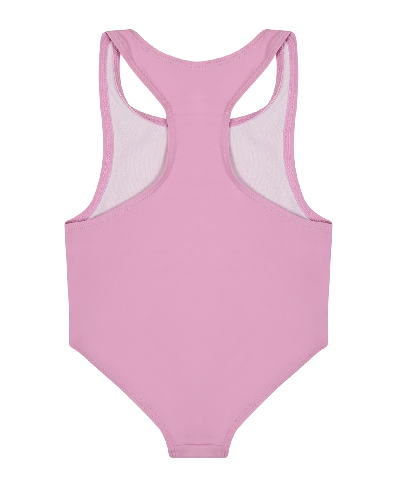 Stella McCartney Kids Pink Swimsuit For Baby Girl With Star - Pink