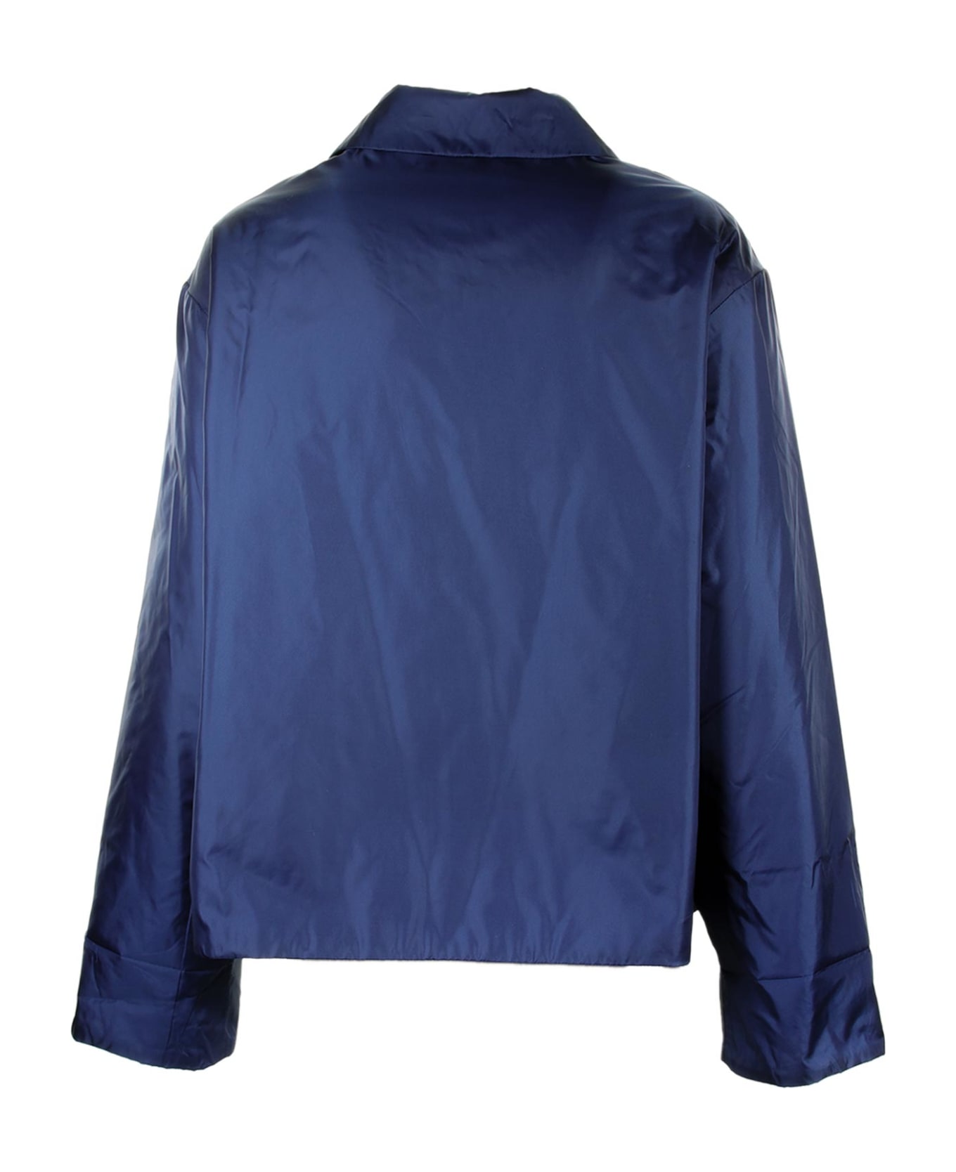 Aspesi Blue Jacket With Buttons - BLUETTE