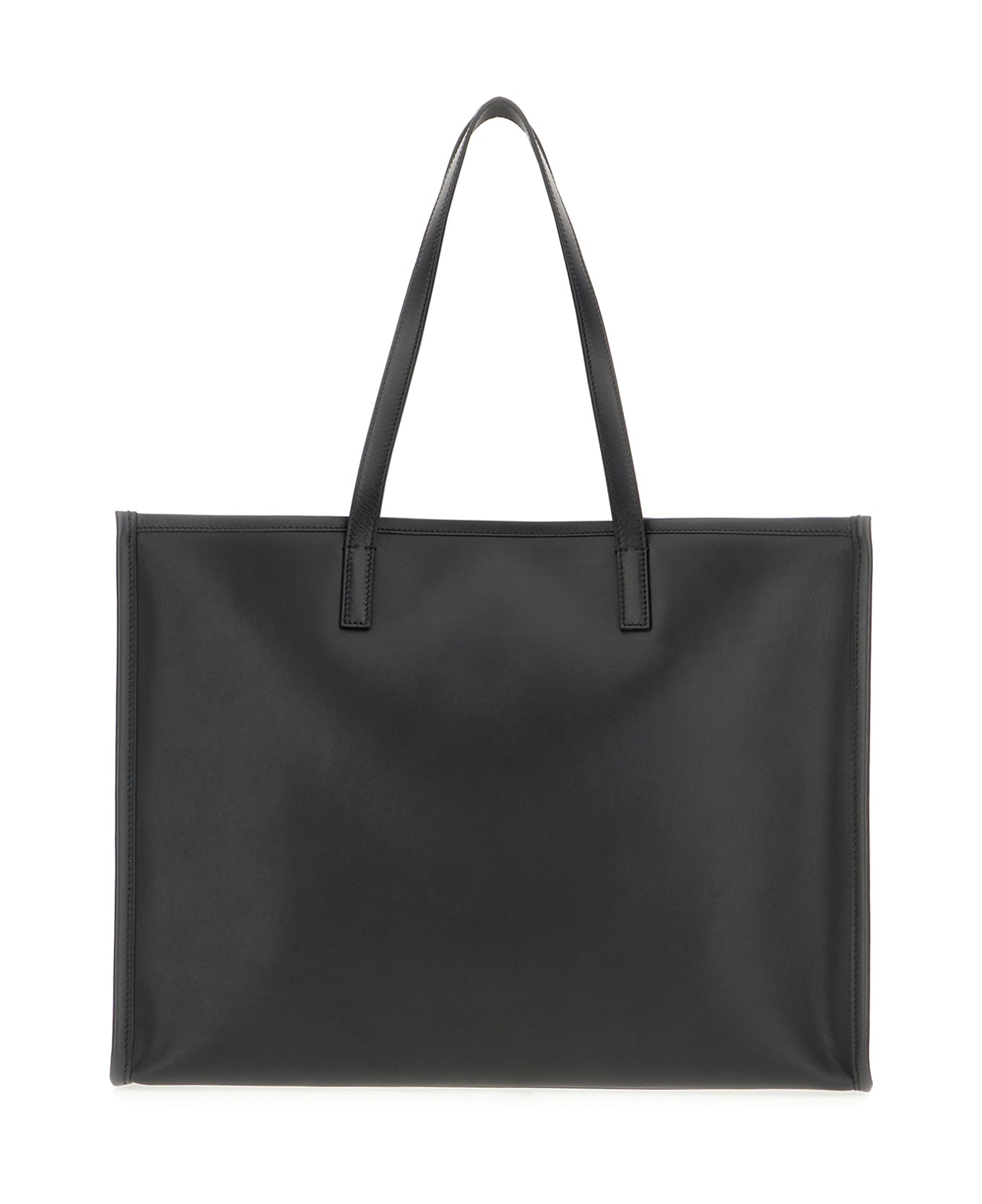 Alexander McQueen Black Leather Shopping Bag - BLACK