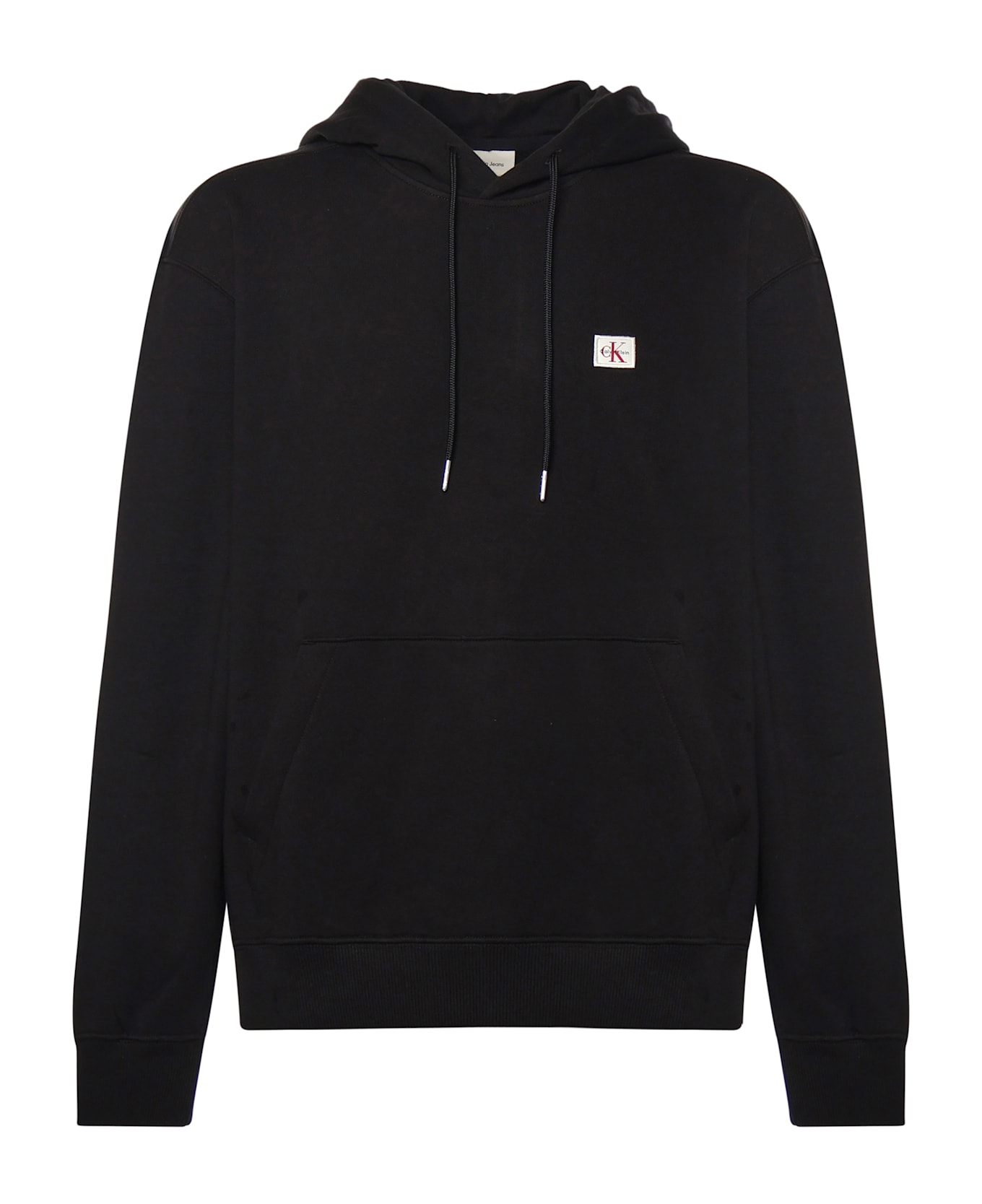 Calvin Klein Cotton Sweatshirt With Logo - Black