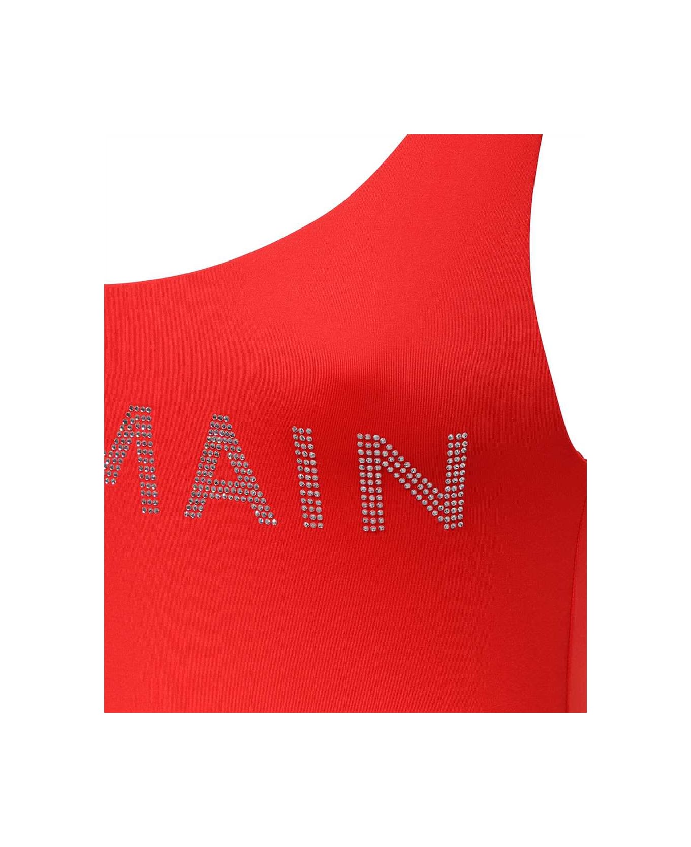 Balmain One-piece Swimsuit - red