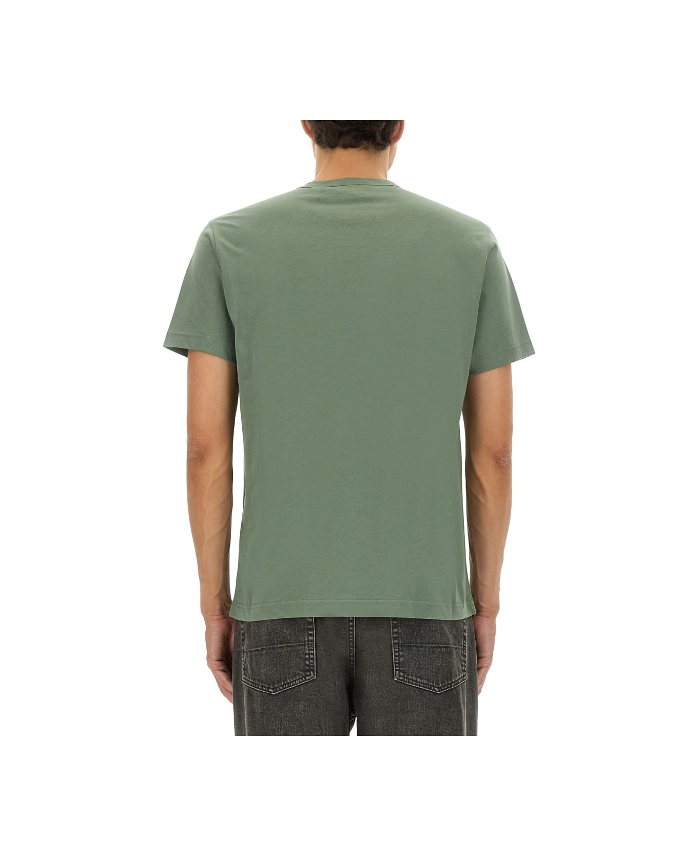 Belstaff T-shirt With Logo Patch - GREEN