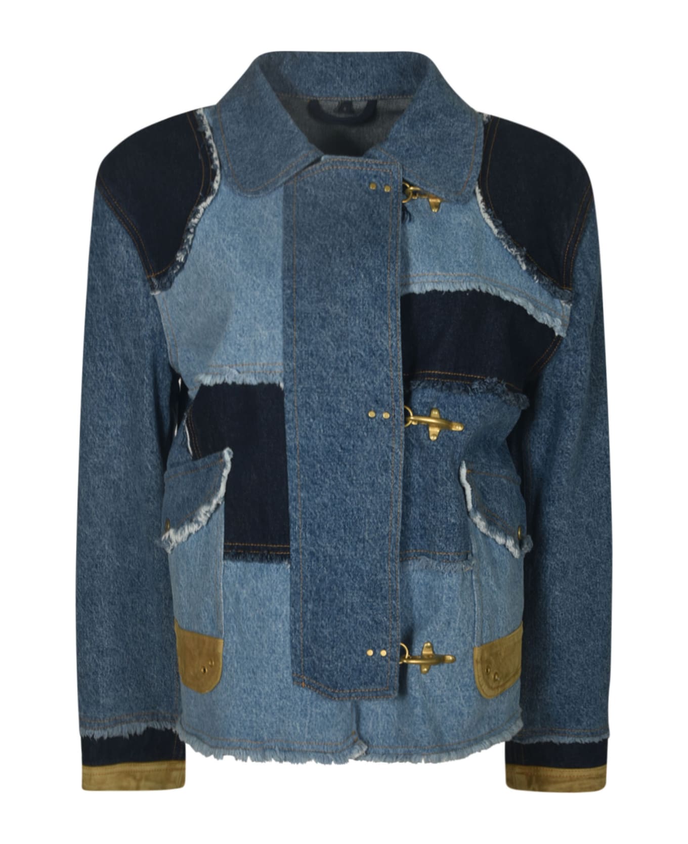 Fay Denim Classic Wrap Jacket - Blue ジャケット