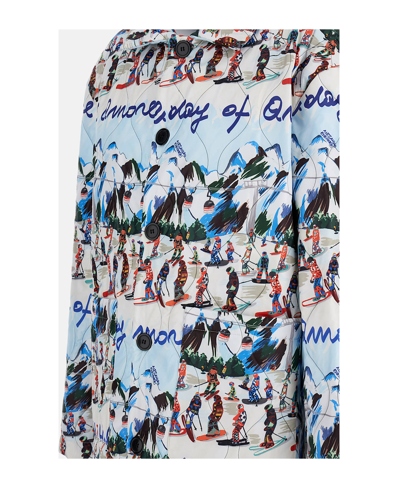 Alessandro Enriquez Quilted Jacket - MultiColour