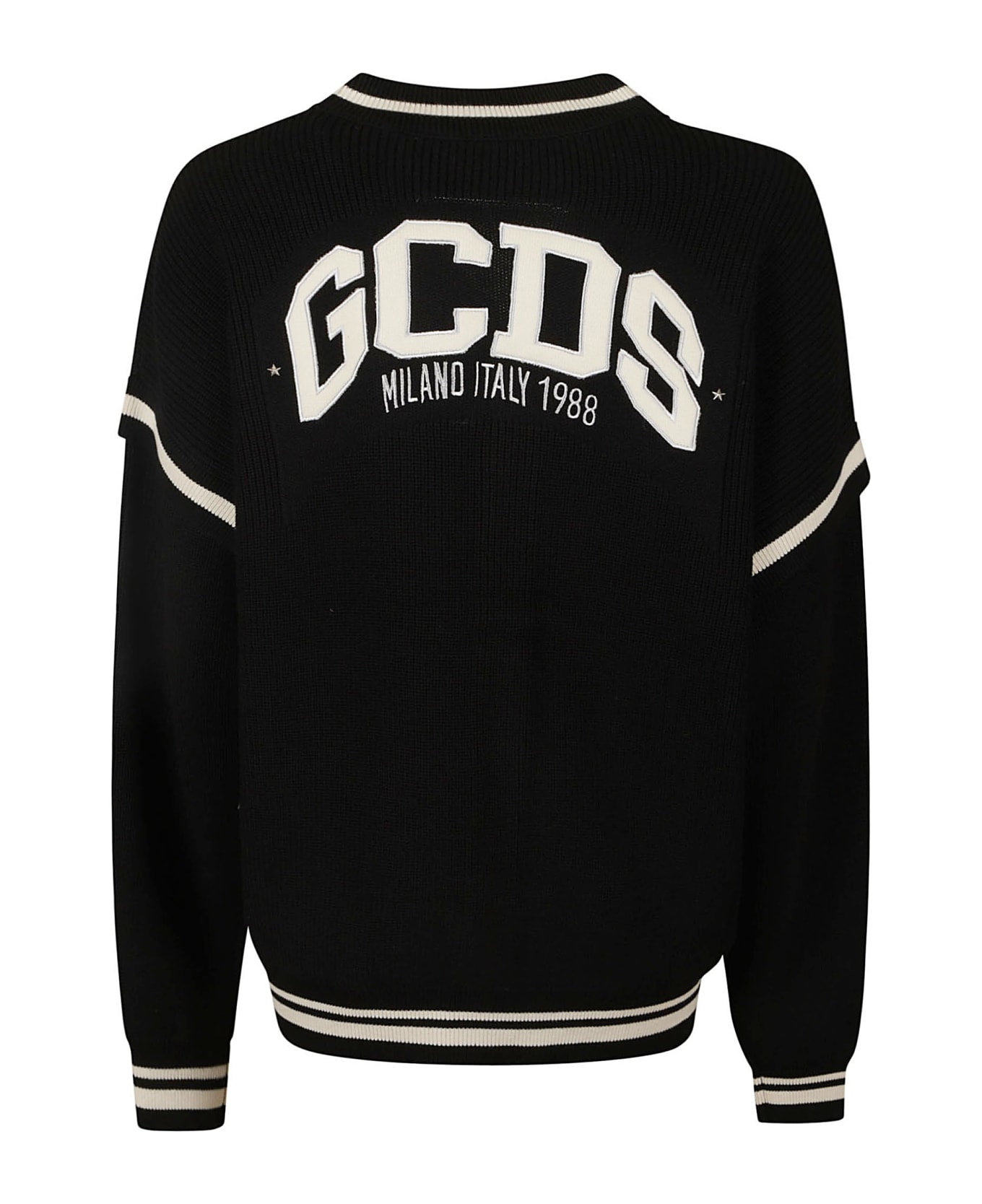 GCDS Logo Knit Cardigan - Black カーディガン