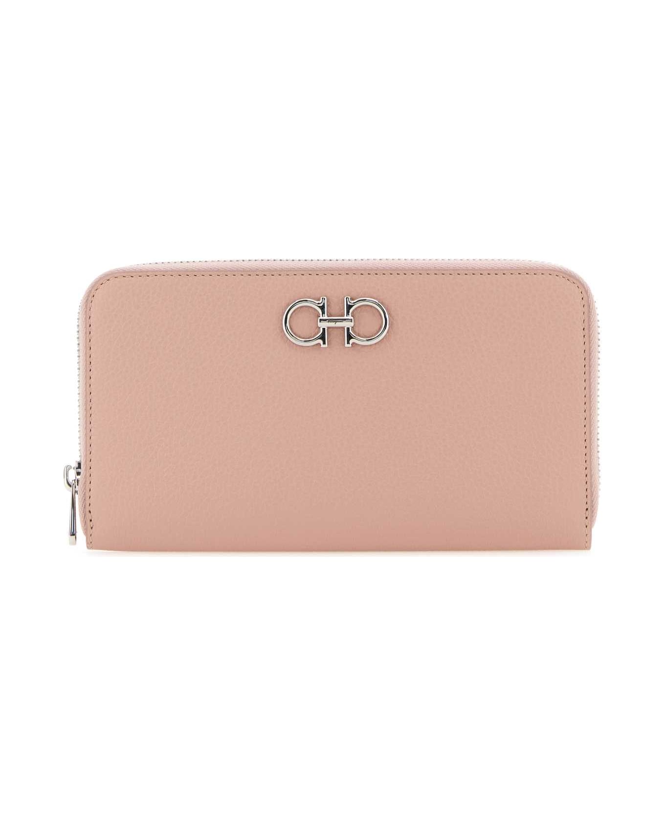 Ferragamo Pink Leather Wallet - ROSENEWBLUSH
