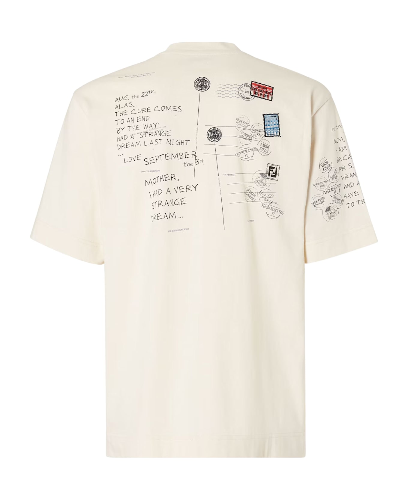 Fendi Printed T-shirt - White