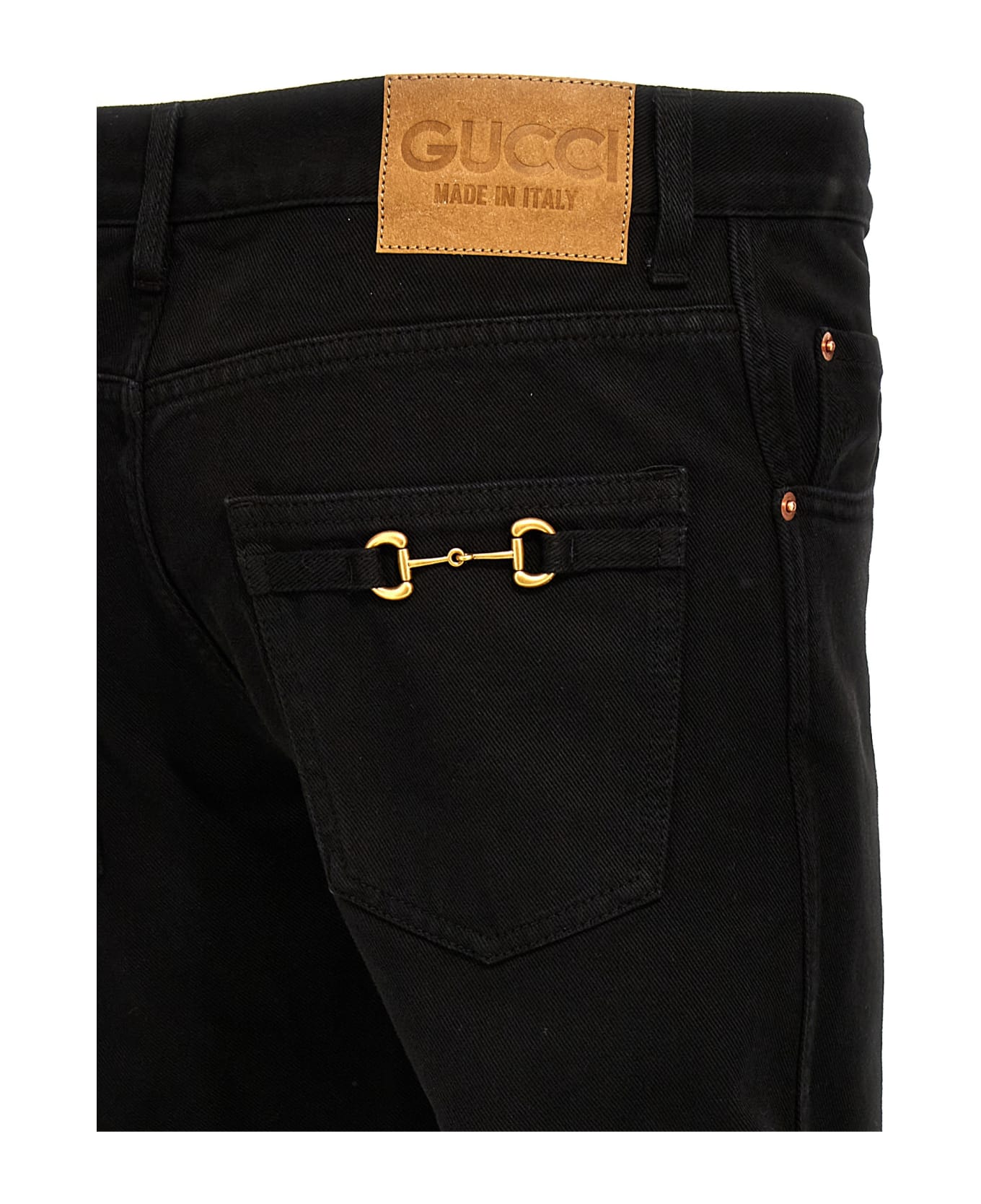 デニム・ジーパン GUCCI SS24 'Morsetto' jeans (760028XDCU6 4447) Gucci 'morsetto' Jeans | italist